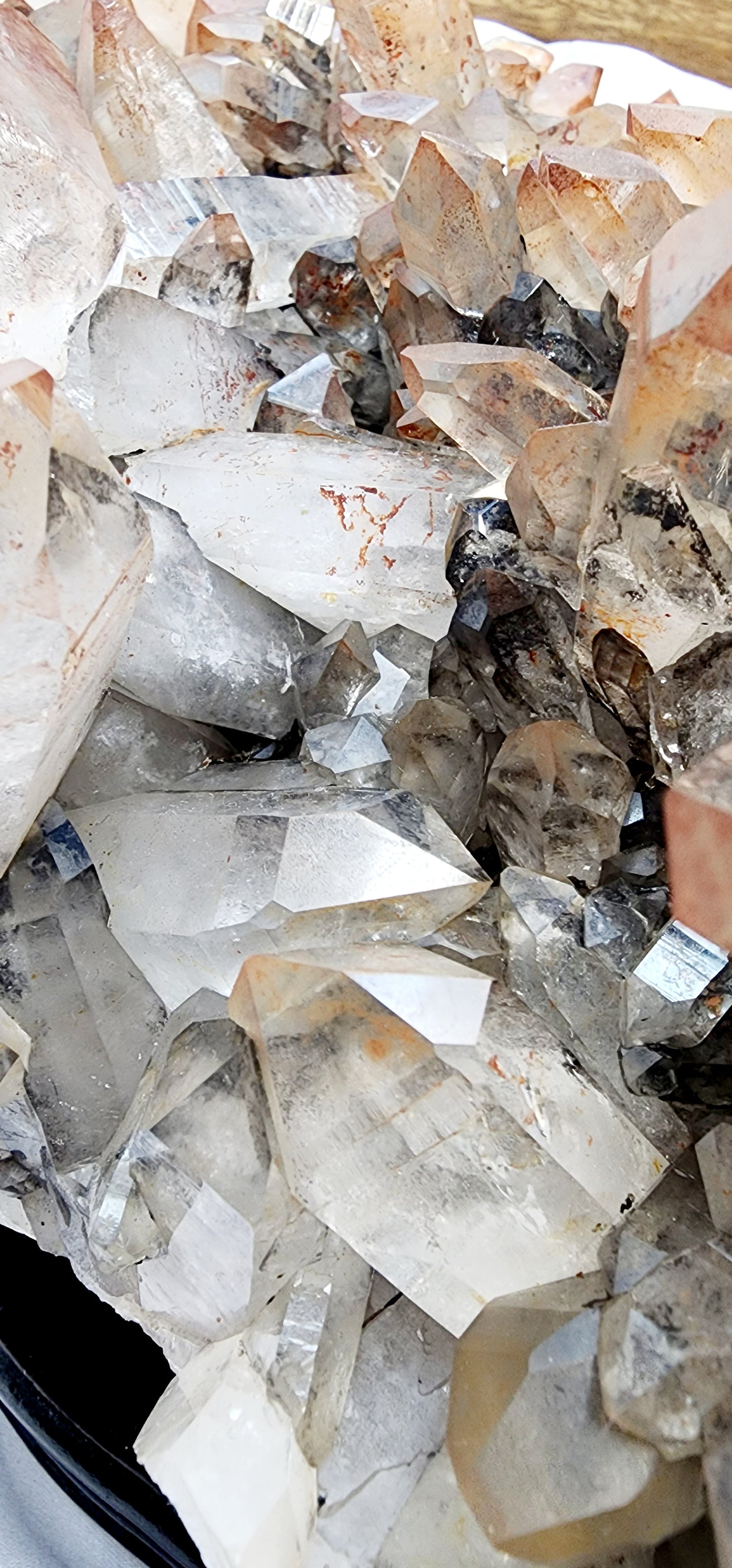 Extra Large HQ Red Clay Quartz Cluster From Morocco over 16lbs qualifies for free shipping