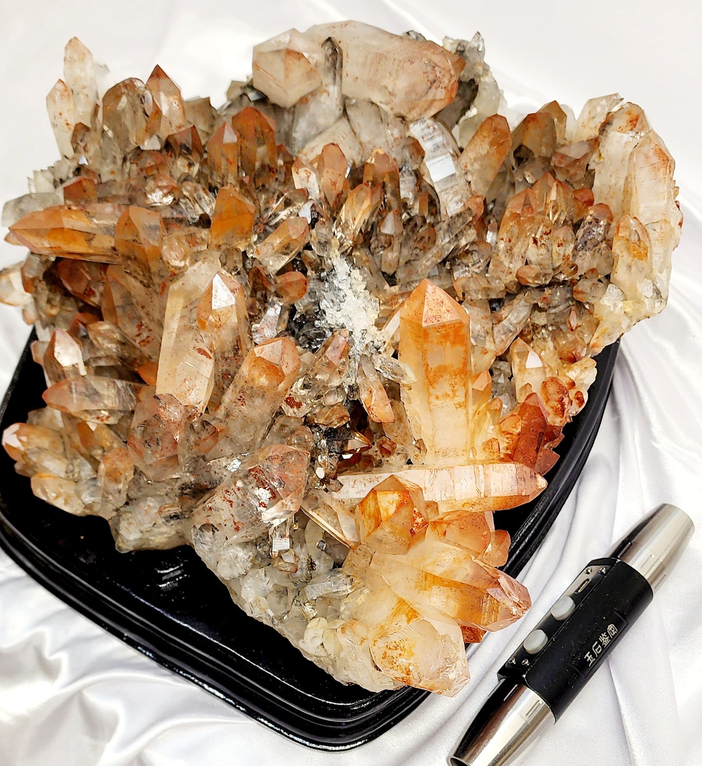 Extra Large HQ Red Clay Quartz Cluster From Morocco over 16lbs qualifies for free shipping