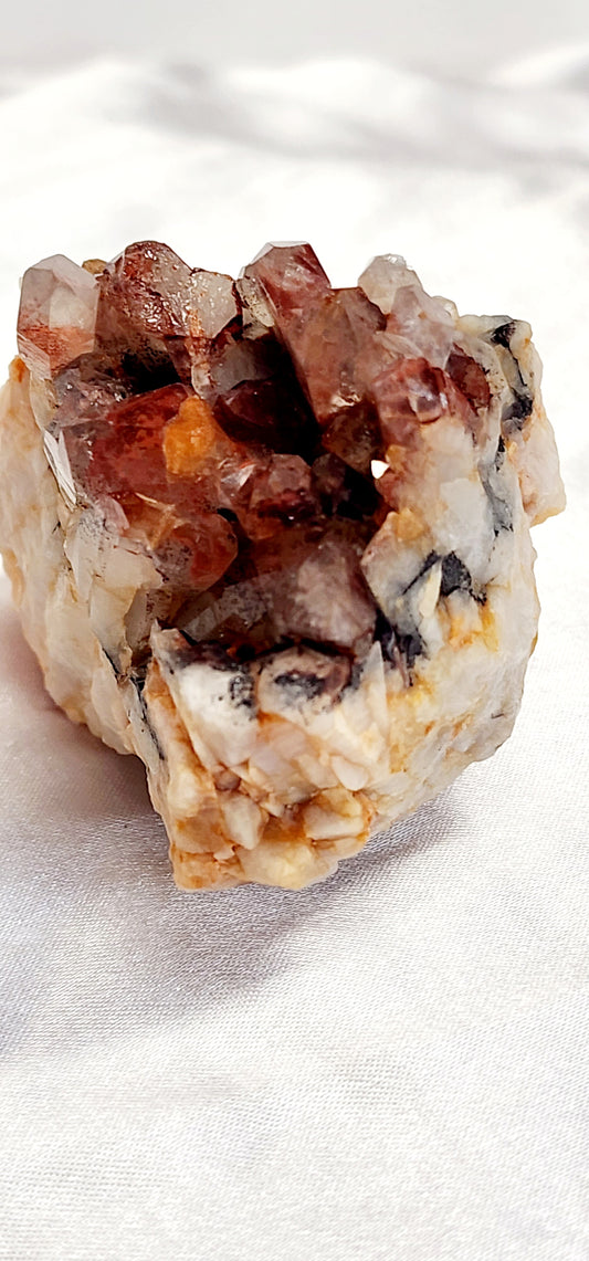 Red Phantom Hematite Garden Quartz Cluster Specimen from Morocco bundle and save for free shipping