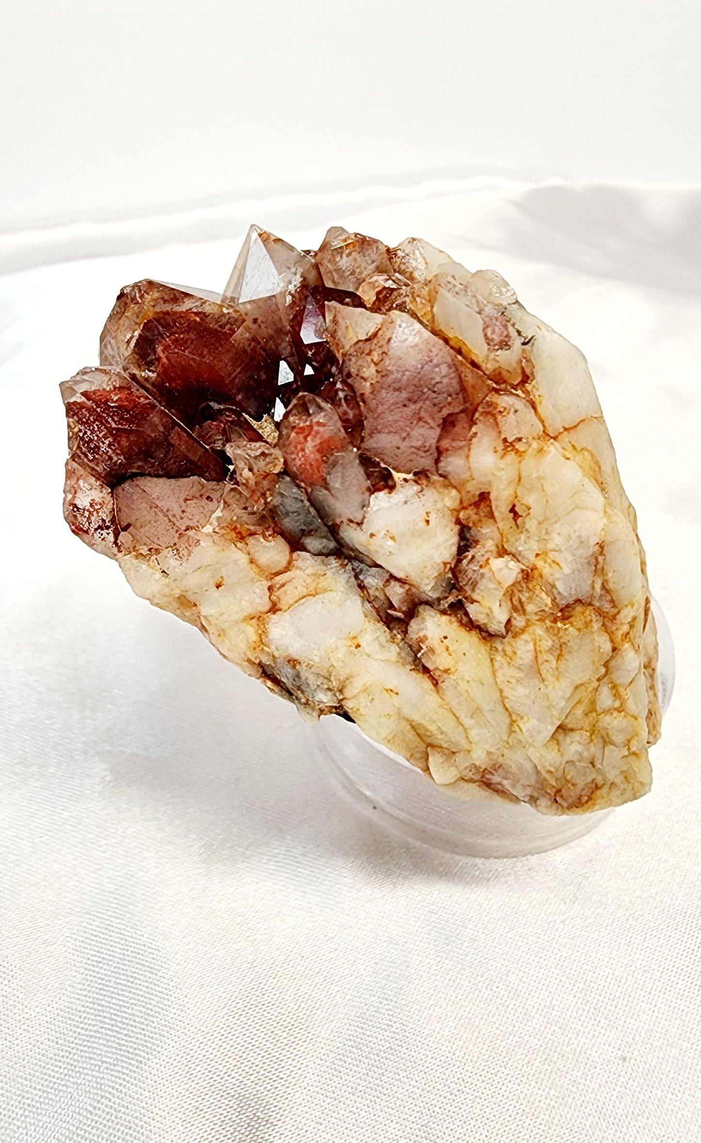 Red Phantom Hematite Garden Quartz Specimen Cluster from Morocco .368oz bundle and save for free shipping