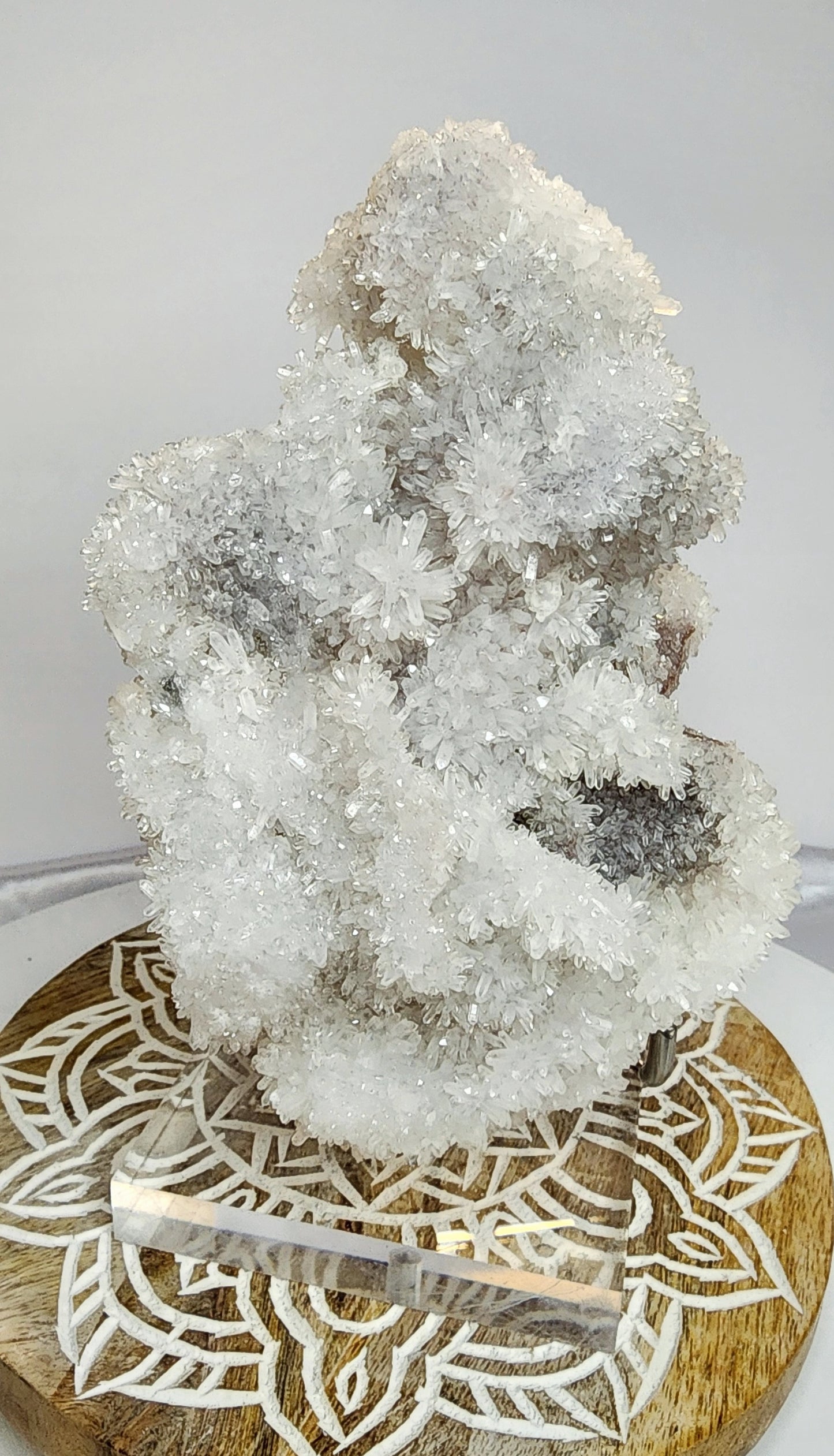 Large White Needle Quartz Cluster Specimen W/ Calcite Inclusions 2.5lbs qualifies for free shipping