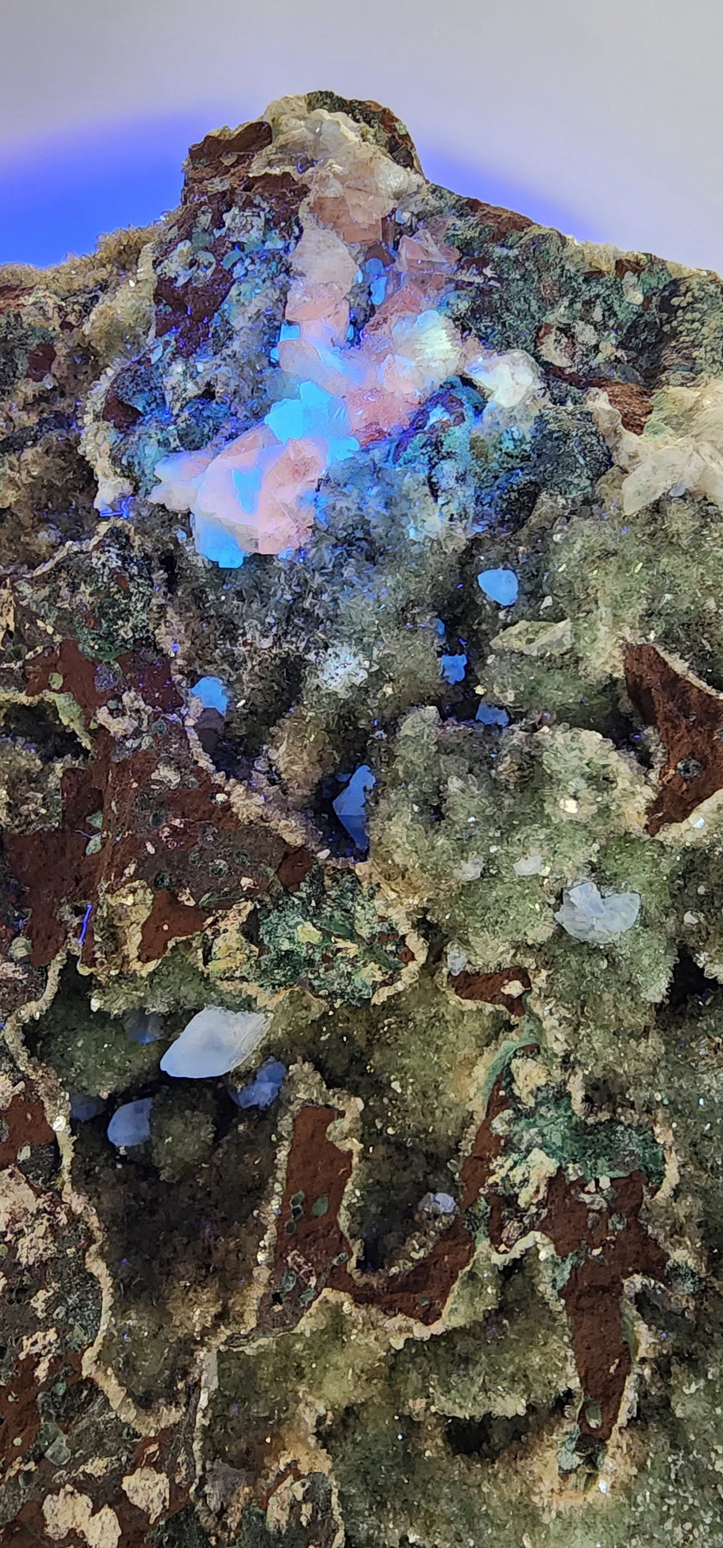 Extra Large Druzy Zoisite Specimen on Custom wood Stand 12lbs qualifies for free shipping