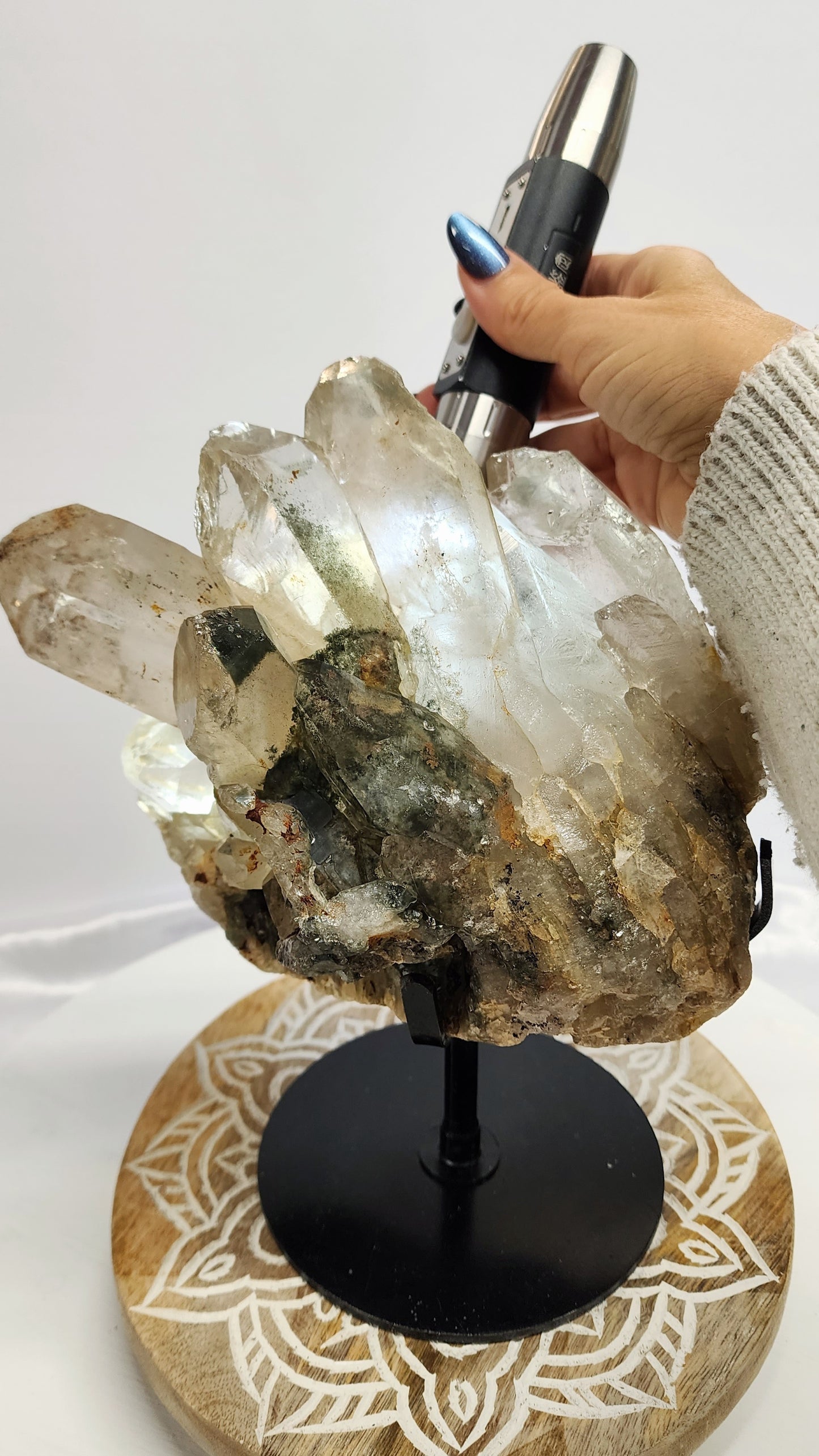 Ex Large Garden Quartz Cluster over 7lbs qualifies for free shipping