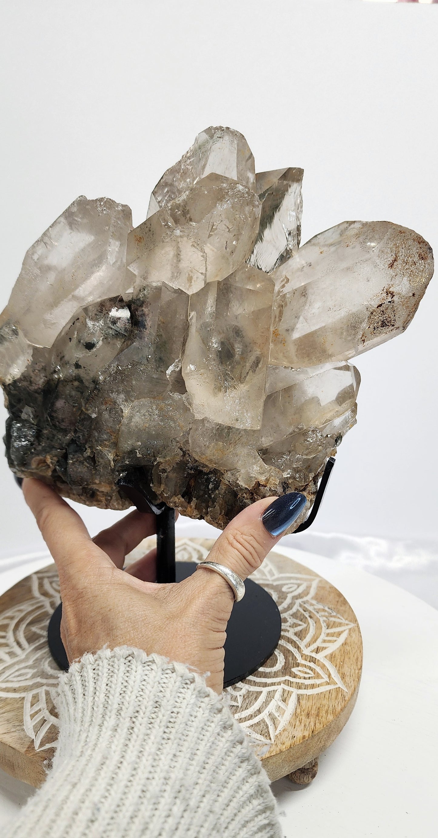 Ex Large Garden Quartz Cluster over 7lbs qualifies for free shipping