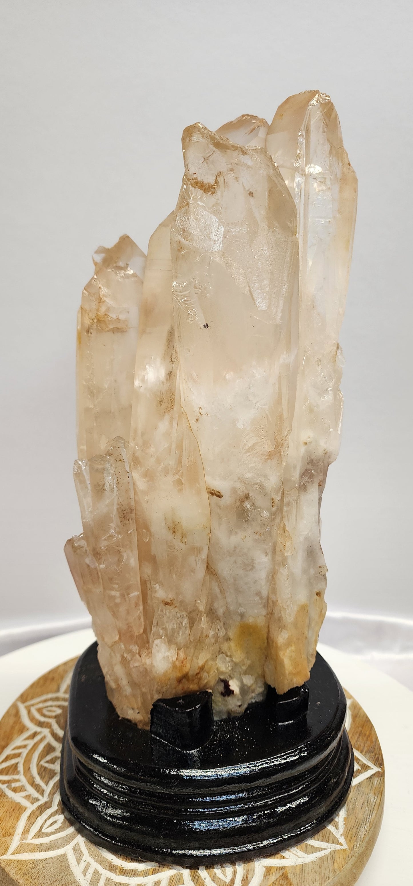 Extra Large Pink Pineapple Quartz With White Phantom and Red Fire inclusion over 10lbs qualifies for free shipping