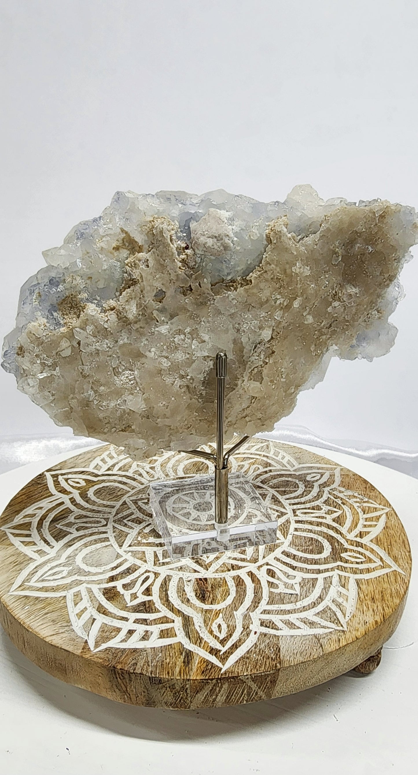 Large Dumortierite Quartz Cluster Specimen from Brazil 1.5lbs qualifies for free shipping