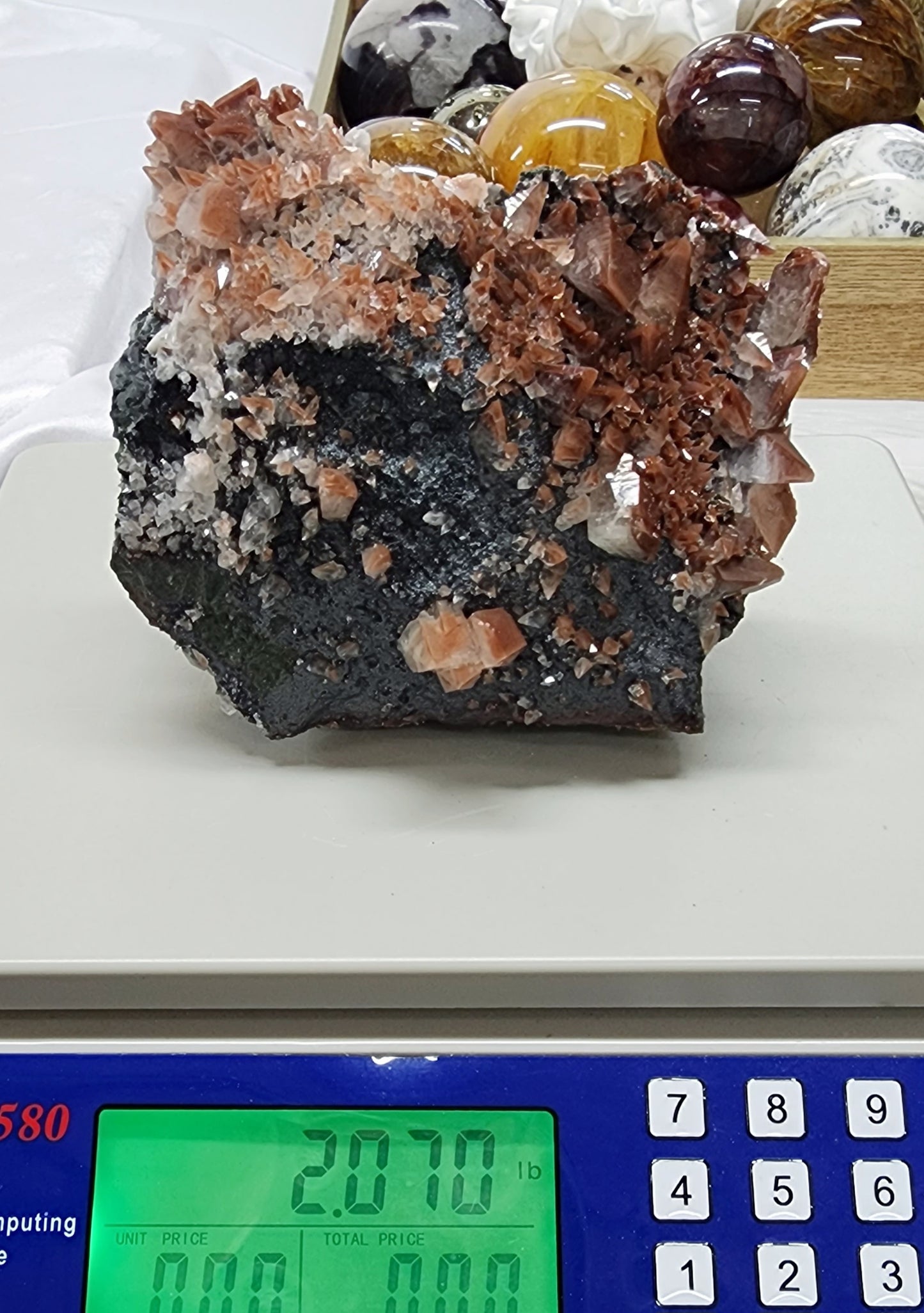 Red Dog Tooth Calcite 2lbs qualifies for free shipping