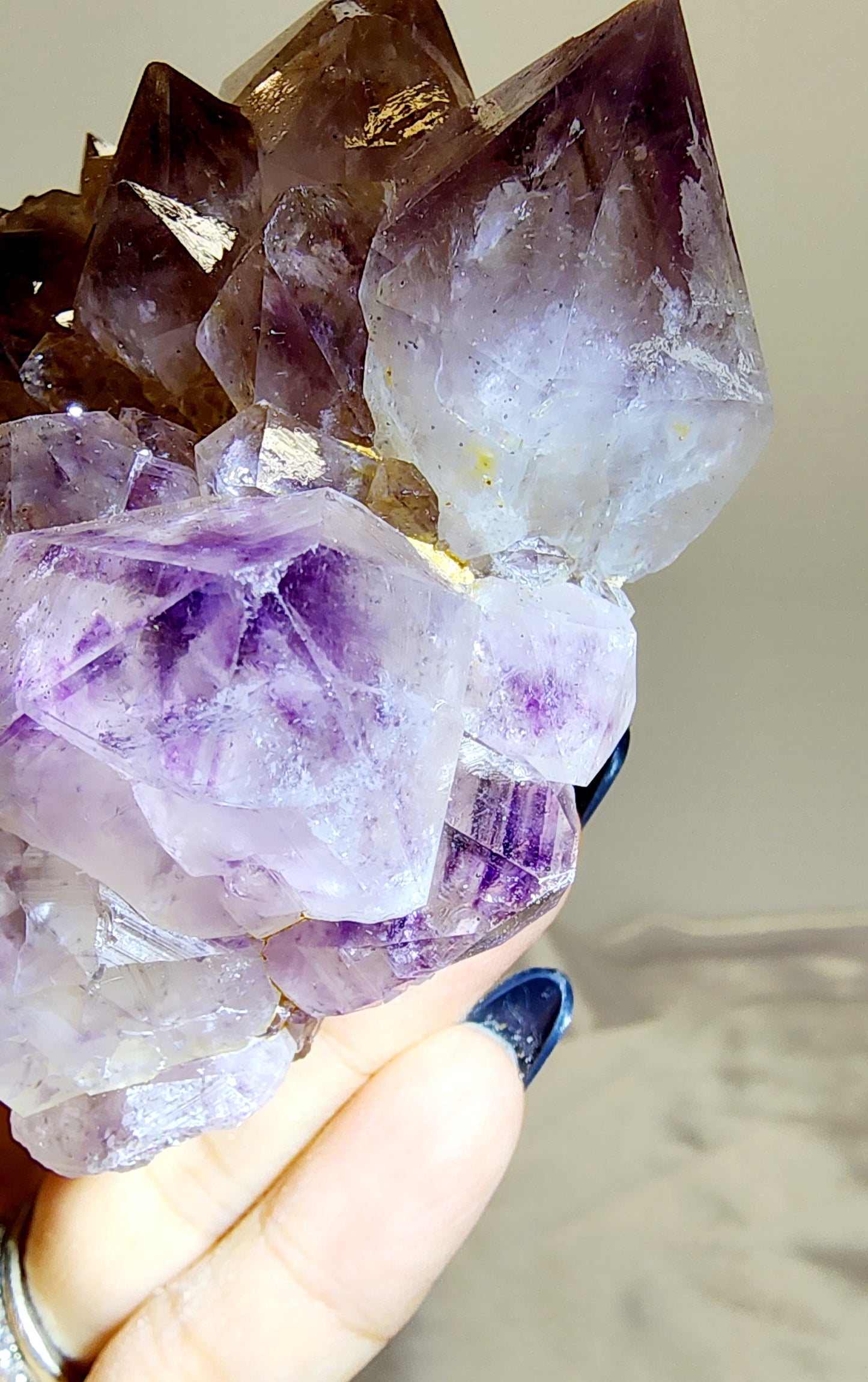 Spirit Quartz, Amethyst Phantom/ Golden Healer qualifies for free shipping