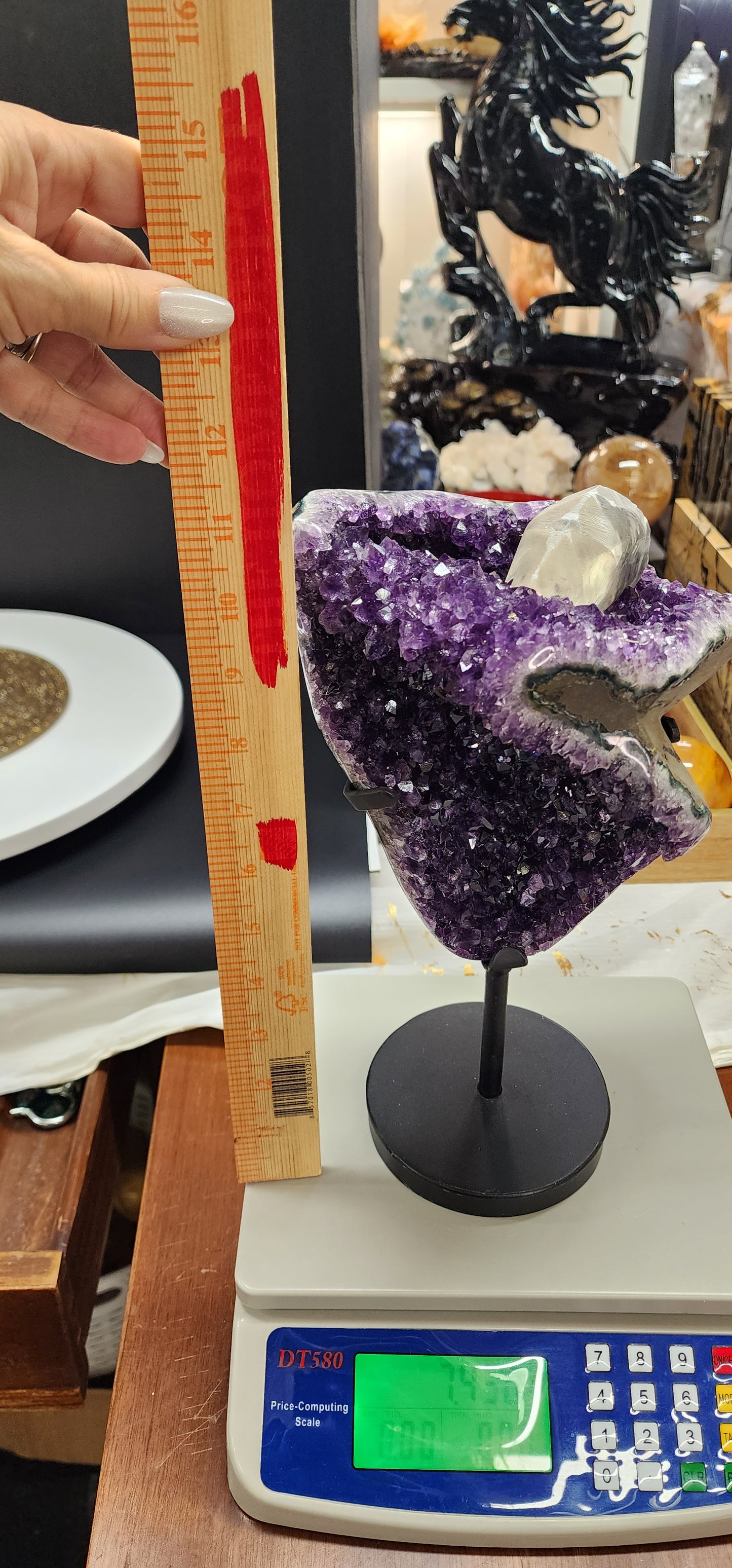 Extra Large Deep Purple Druzy Amethyst Specimen Feom Uruguay