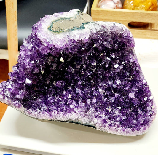 Extra Large Deep Purple Druzy Amethyst Specimen Feom Uruguay