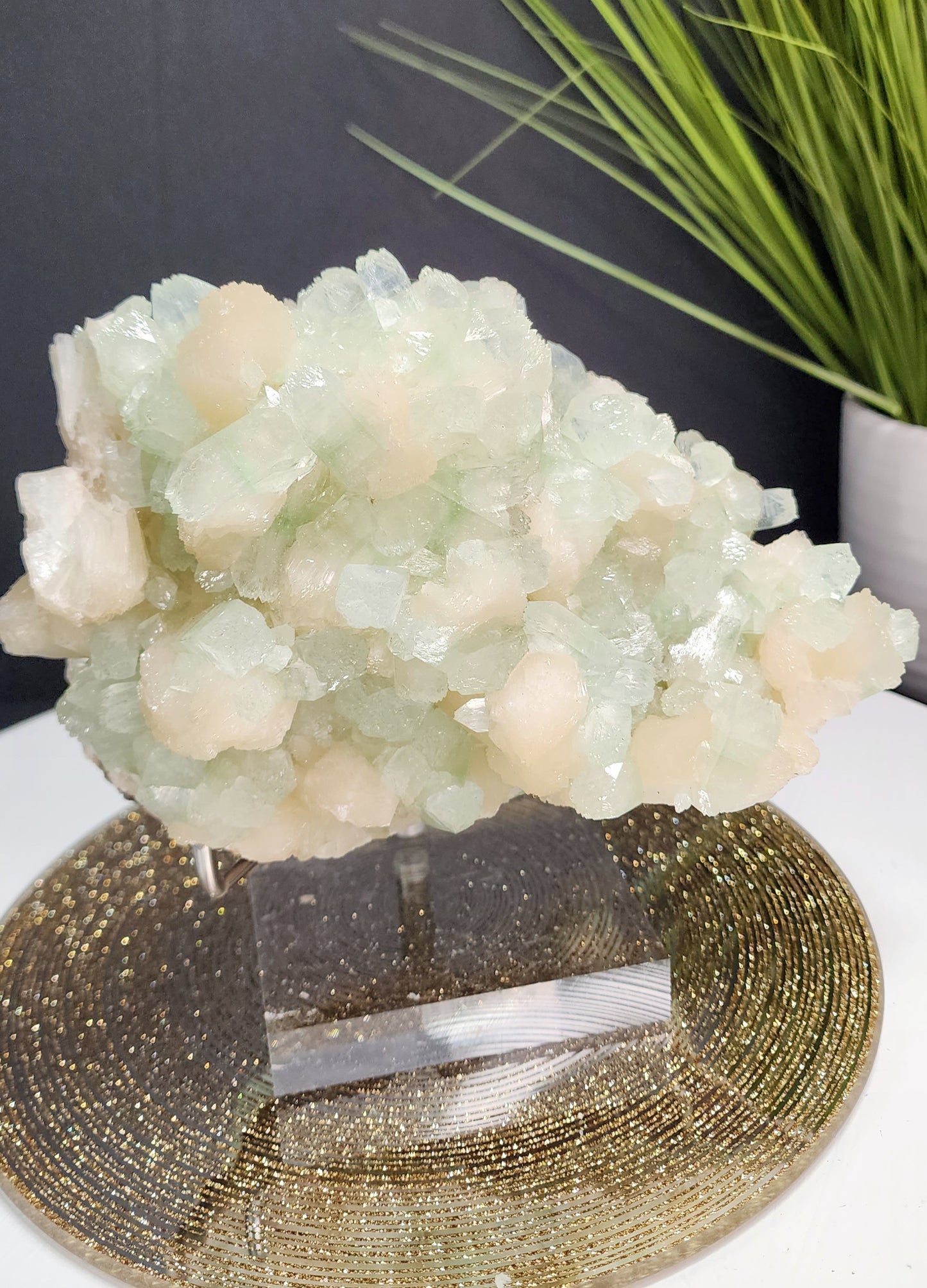 Extra Large Green Apophyllite Specimen