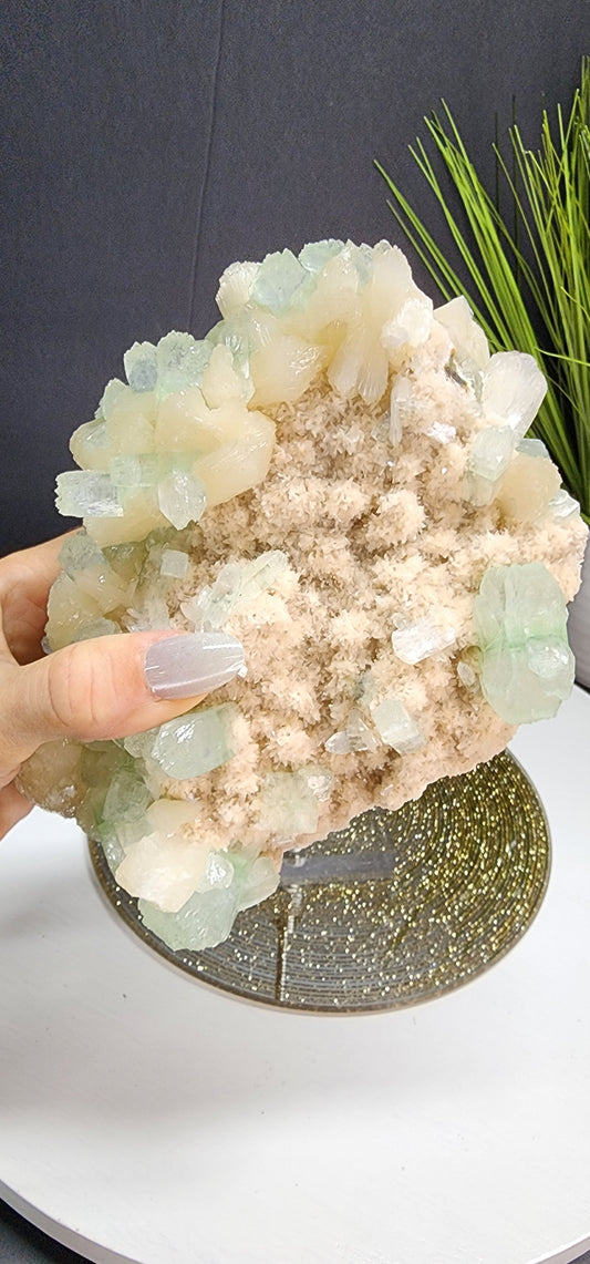 Extra Large Green Apophyllite Specimen