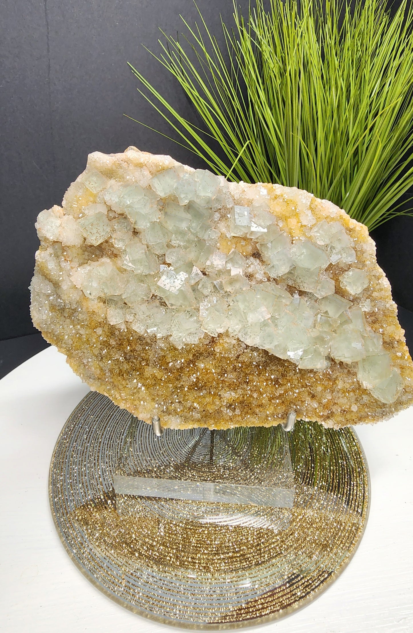 Extra Large Blue Phantom Cube Fluorite Specimen