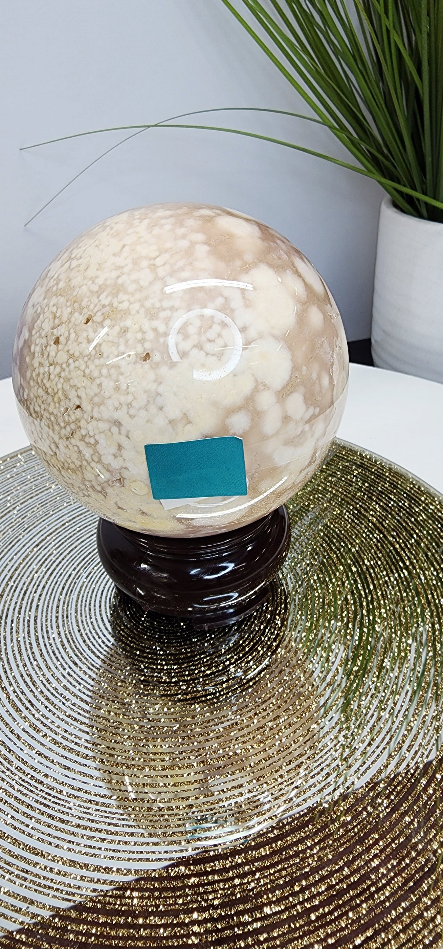 Lrg Druzy Pink Amethyst sphere