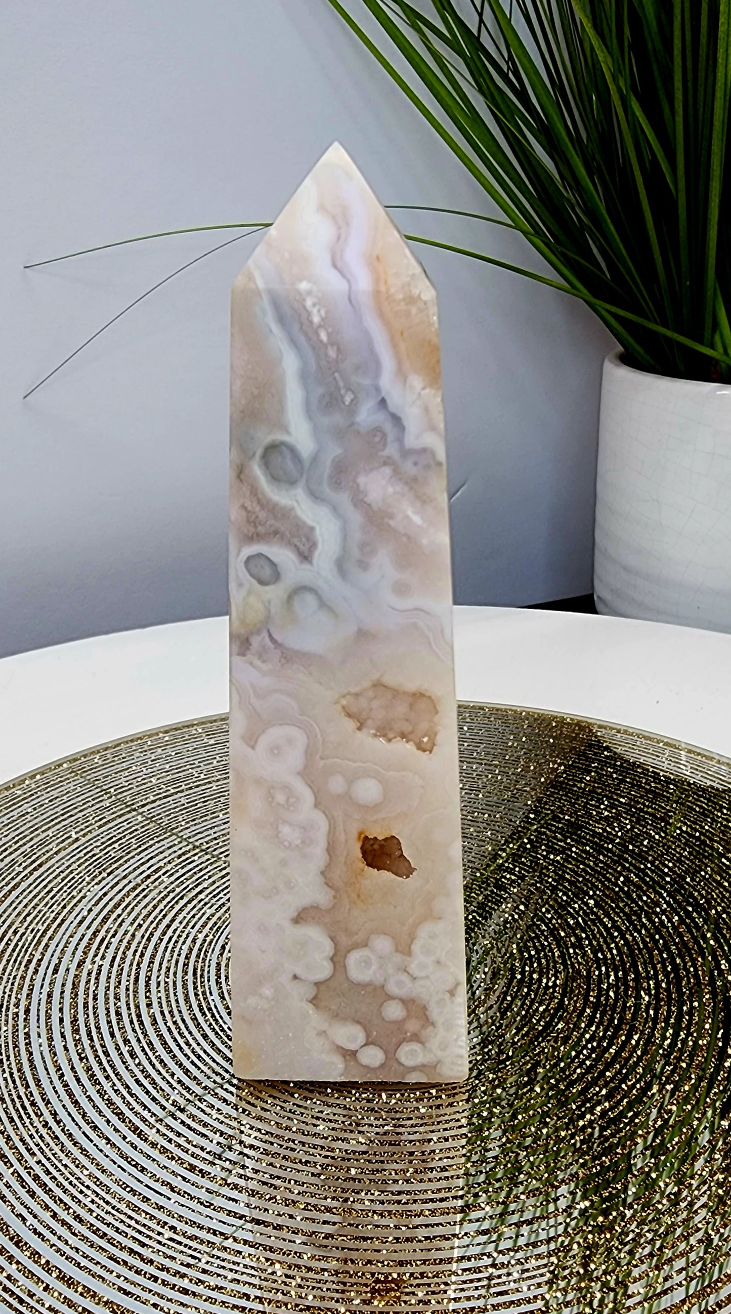 Druzy Pink Amethyst Tower