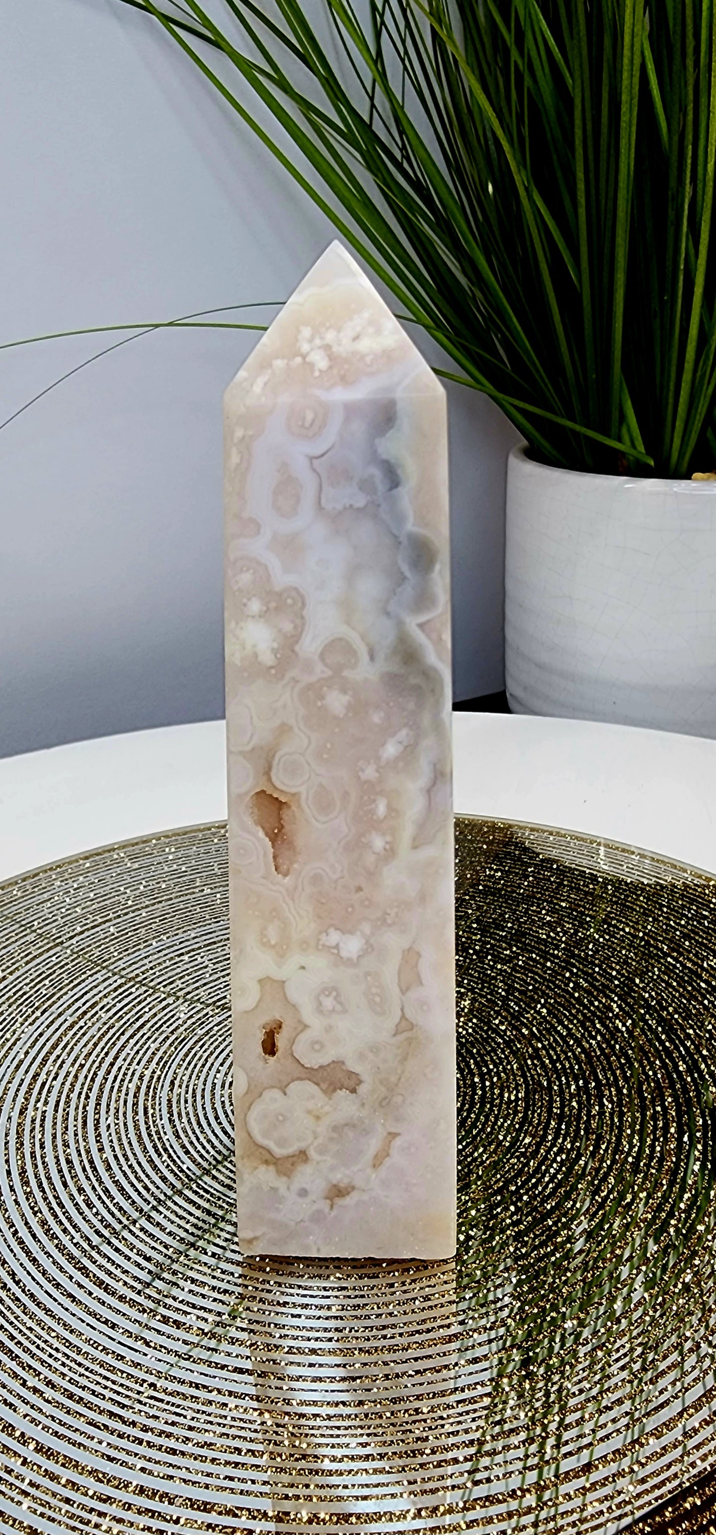 Druzy Pink Amethyst Tower