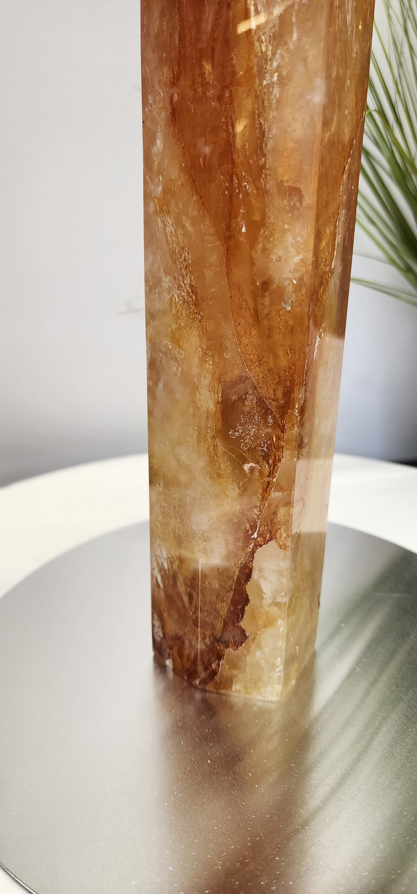 Extra Large Golden Healer and Fire Quartz  Tower