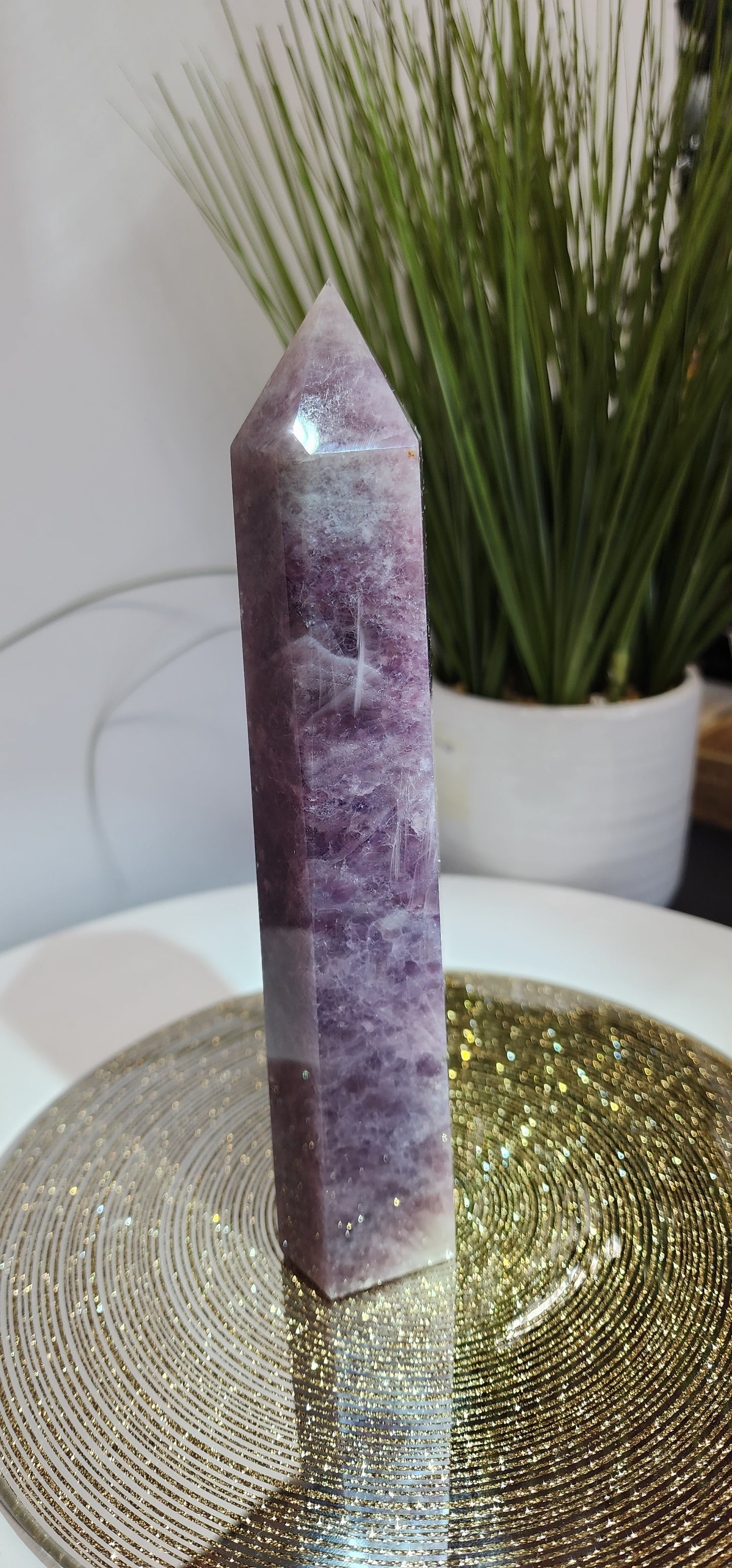 Lavendar and Rose Quartz Tower
