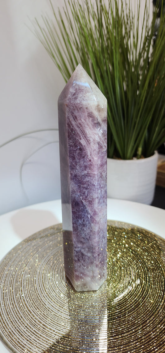 Lavendar and Rose Quartz Tower