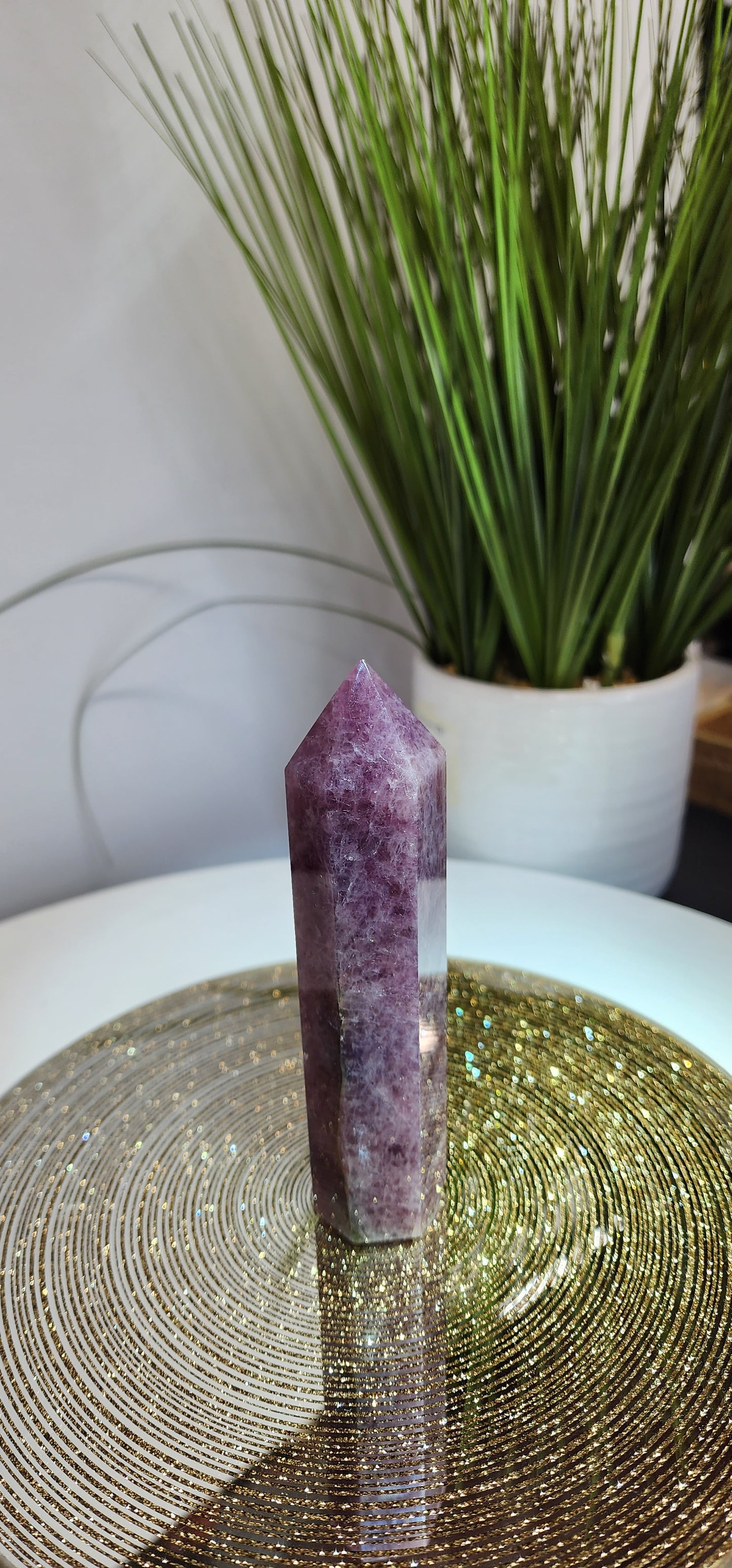Lavendar and Rose Quartz Tower