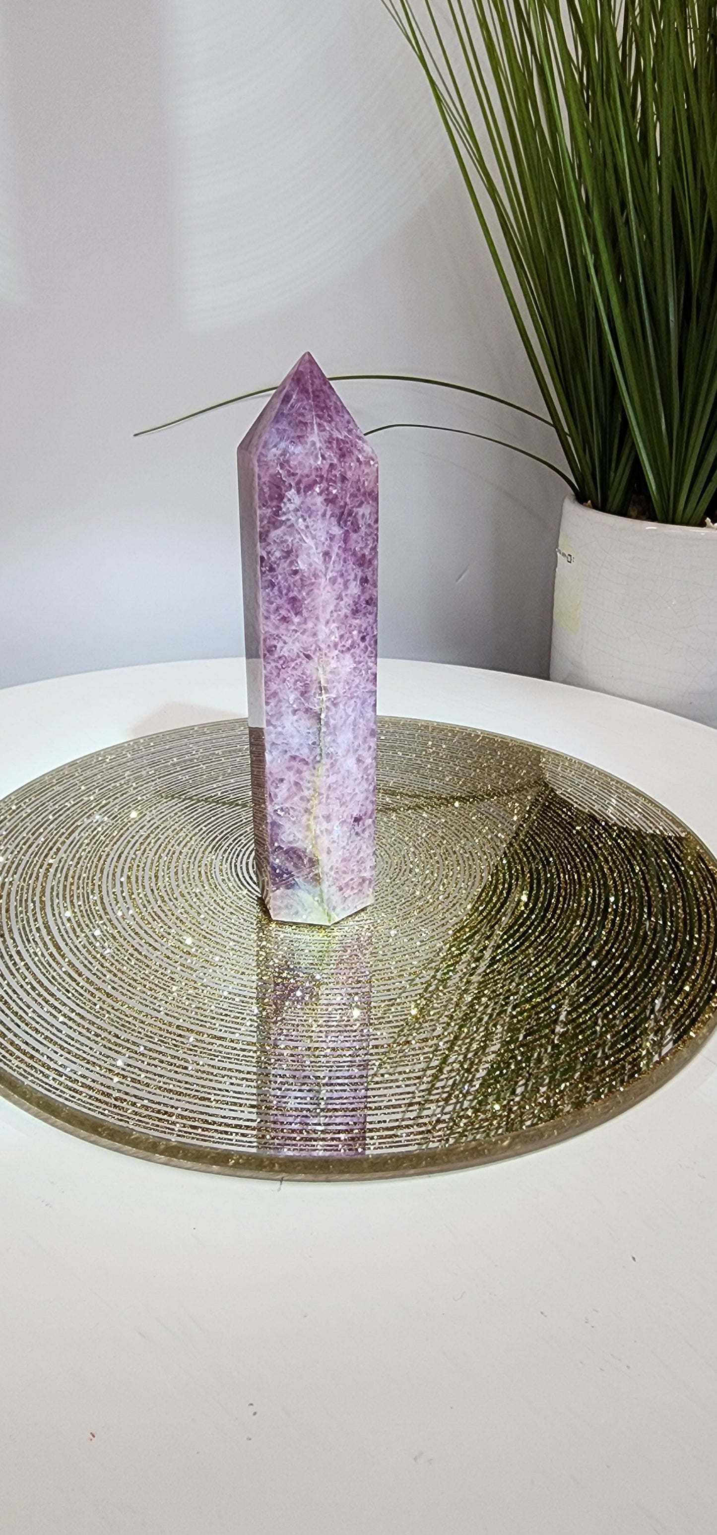 Lavendar and Rose Quartz Tower