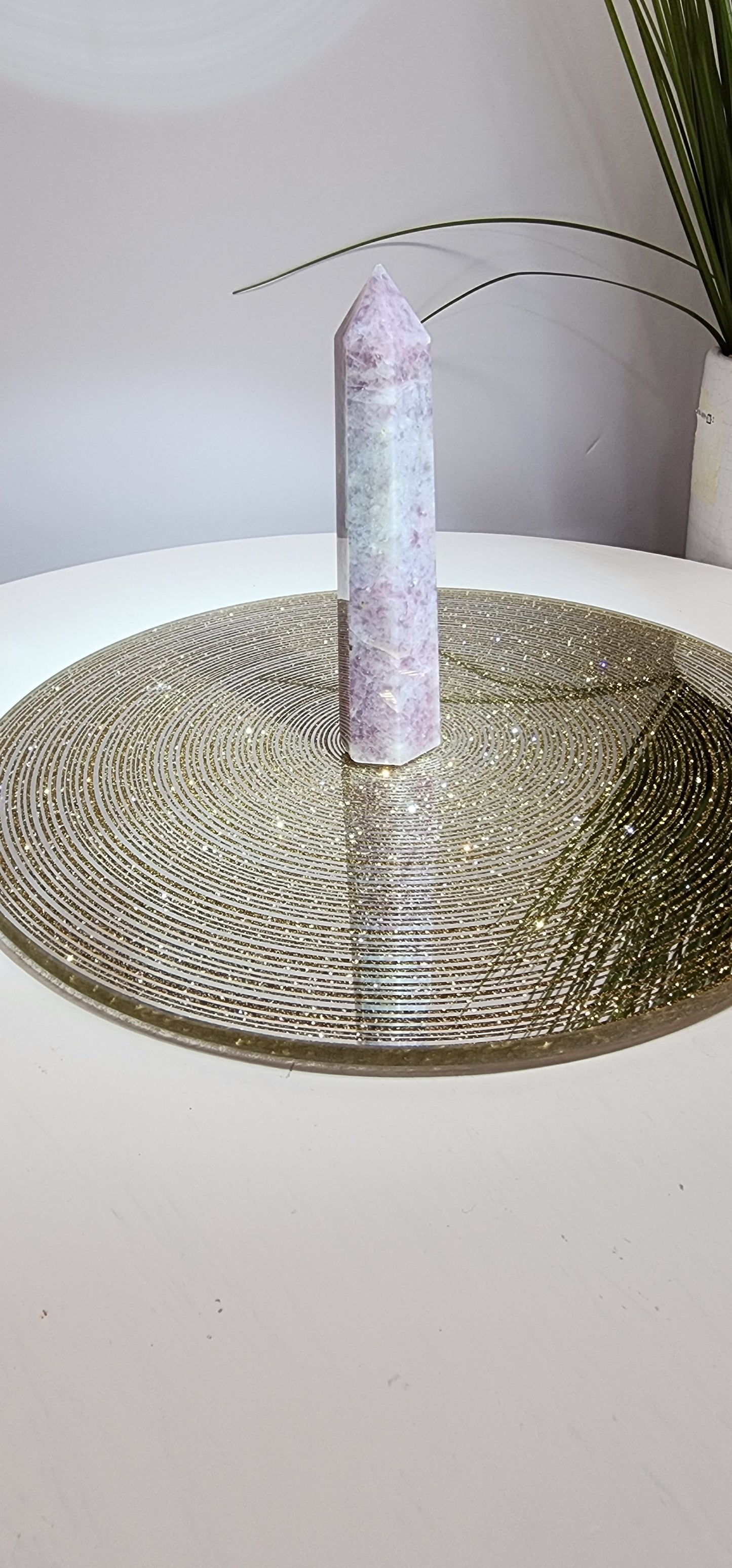 Lavendar and Rose Quartz Tower