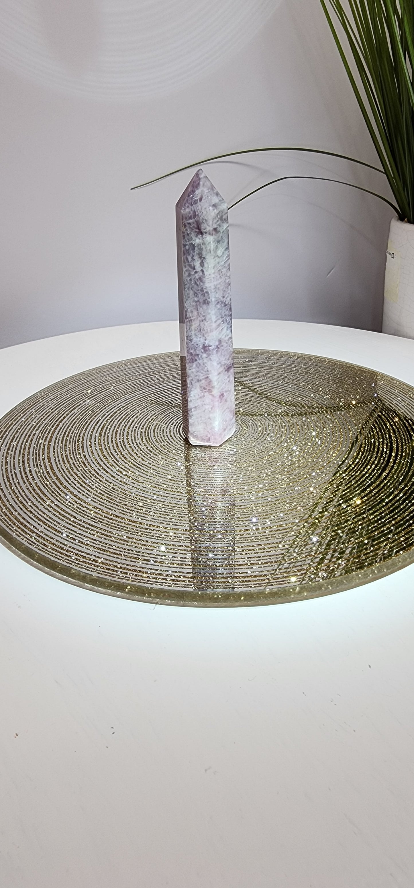 Lavendar and Rose Quartz Tower