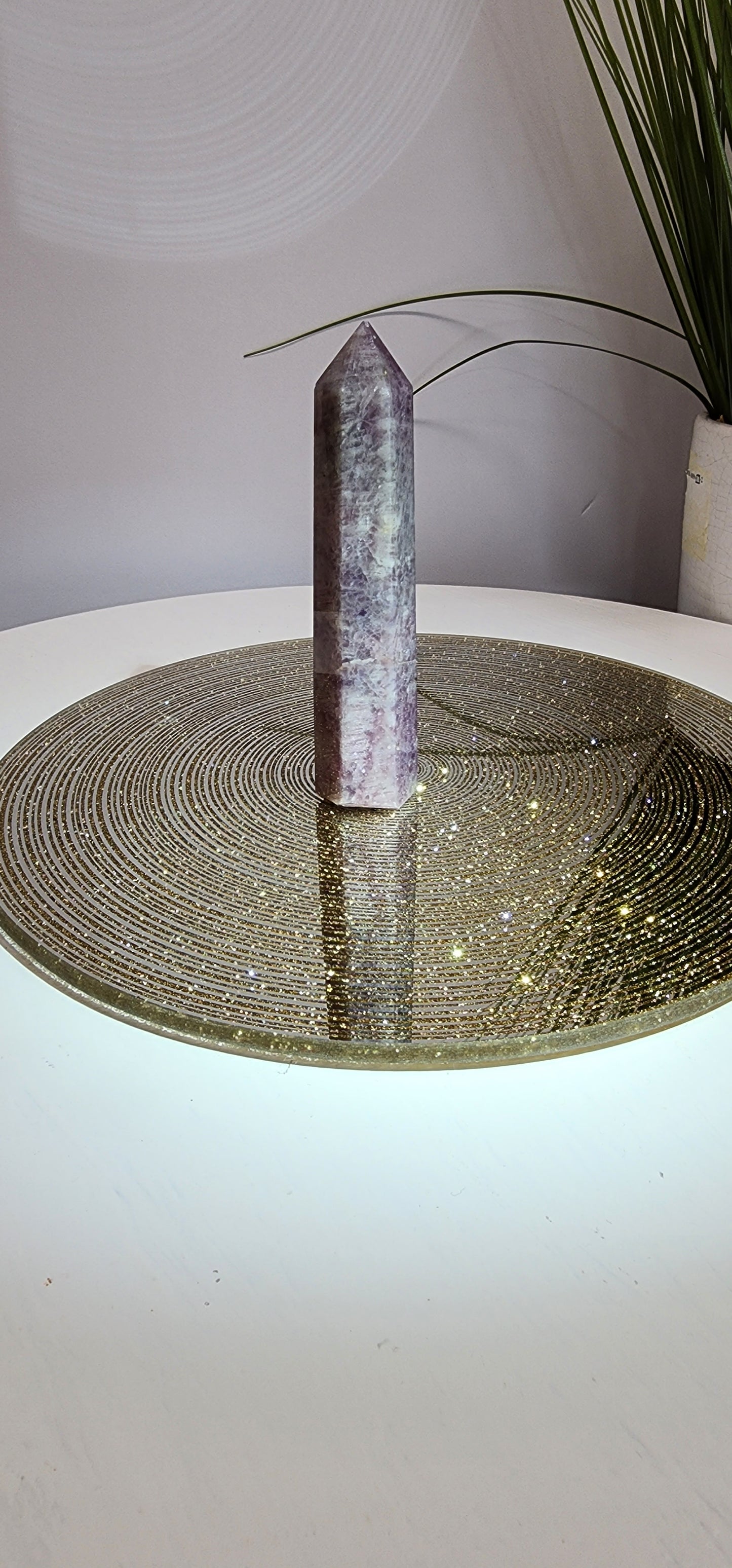 Lavendar and Rose Quartz Tower