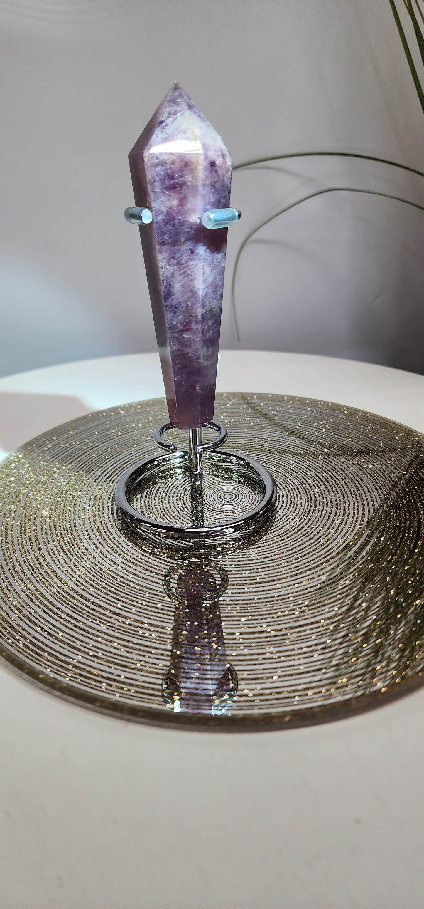 Lavendar and Rose Quartz Wand