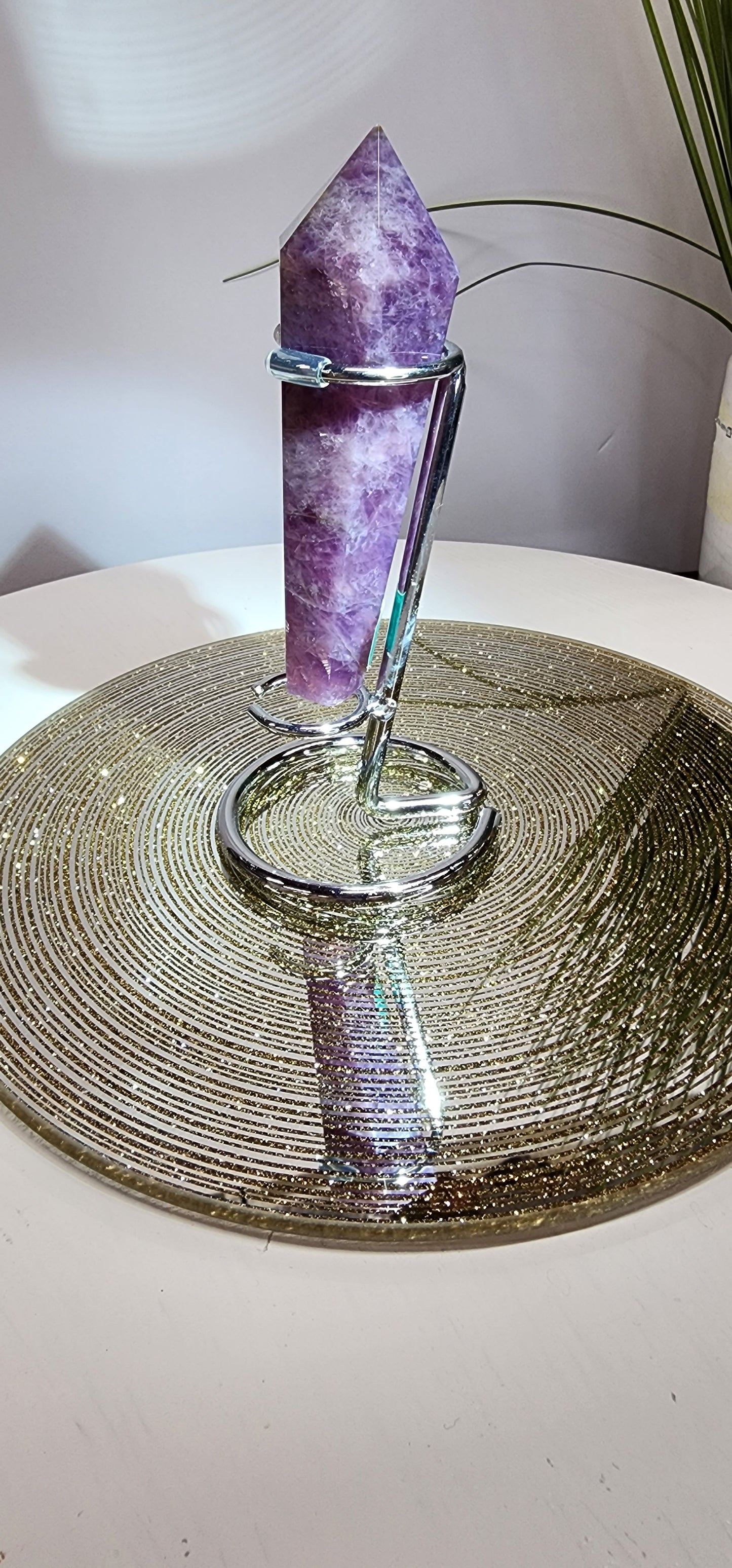 Lavendar and Rose Quartz Wand