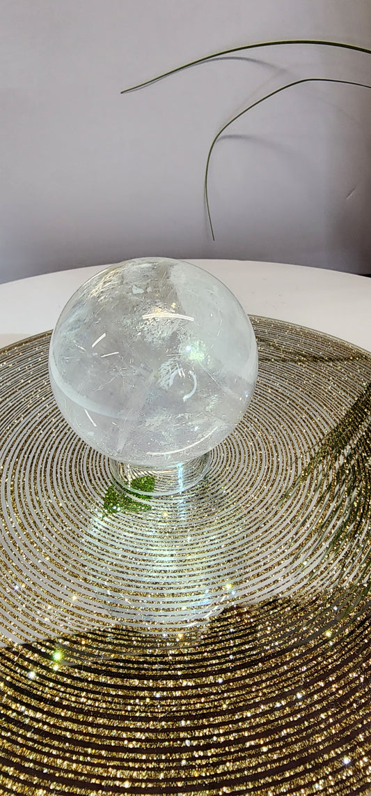 Ice Rose Quartz Sphere