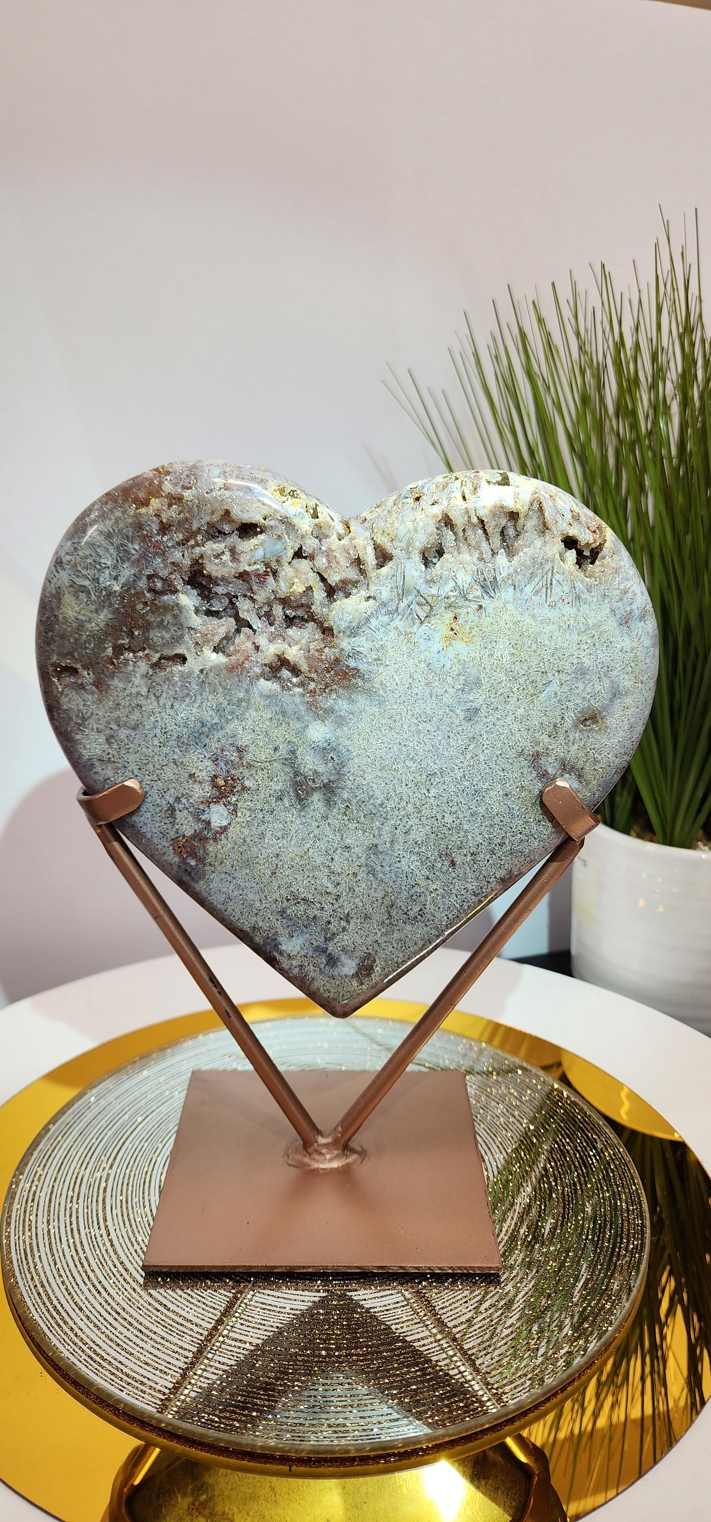 Extra Large Pink Amethyst Heart