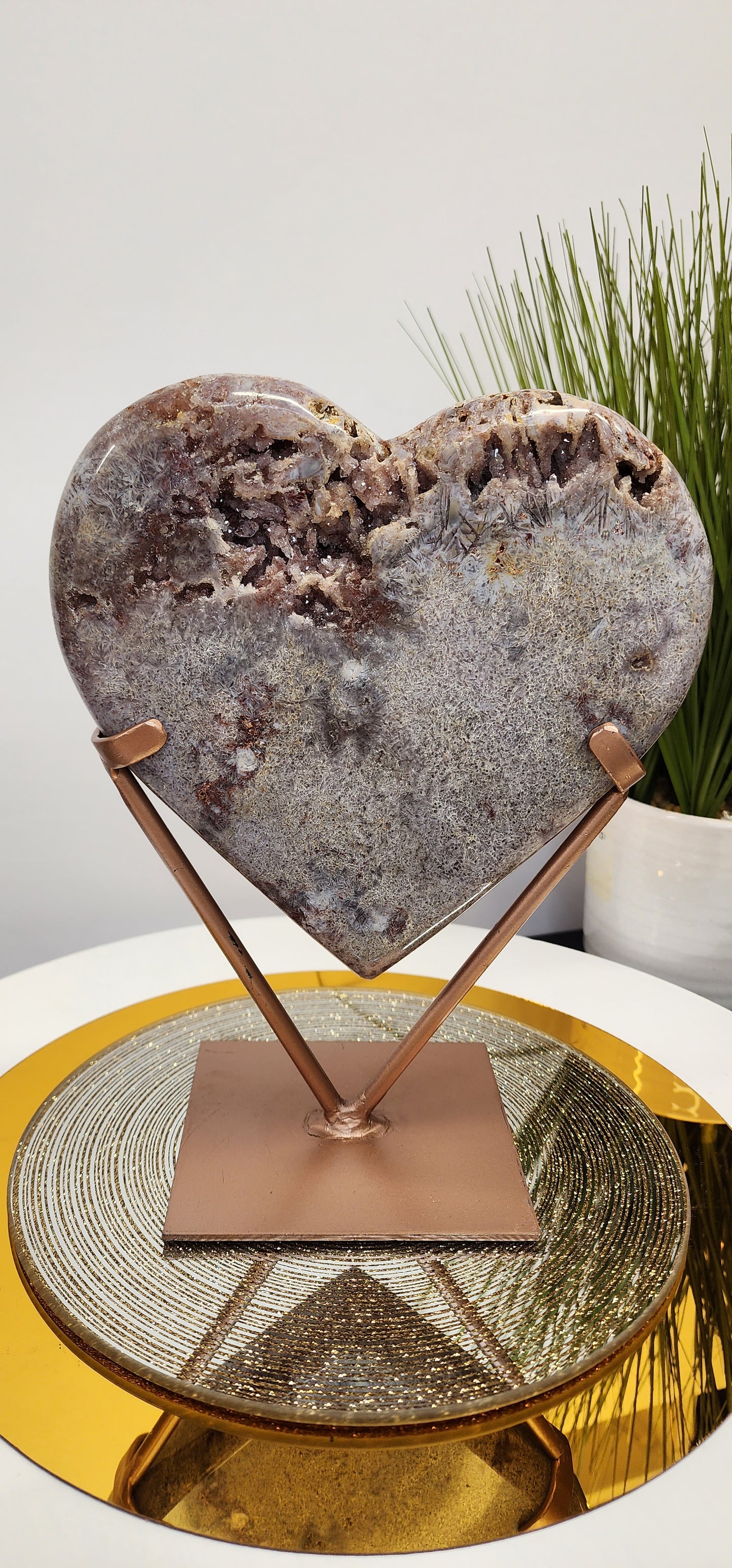 Extra Large Pink Amethyst Heart