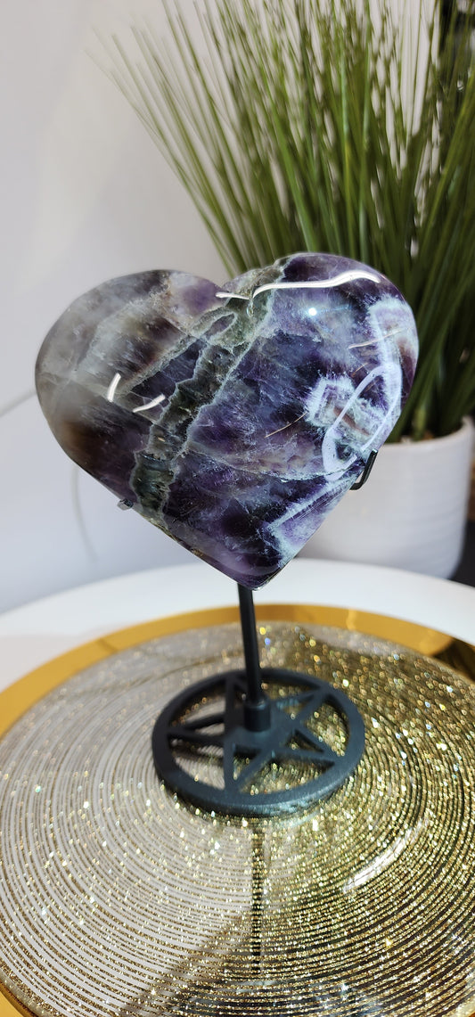 Dream Amethyst Puff Heart