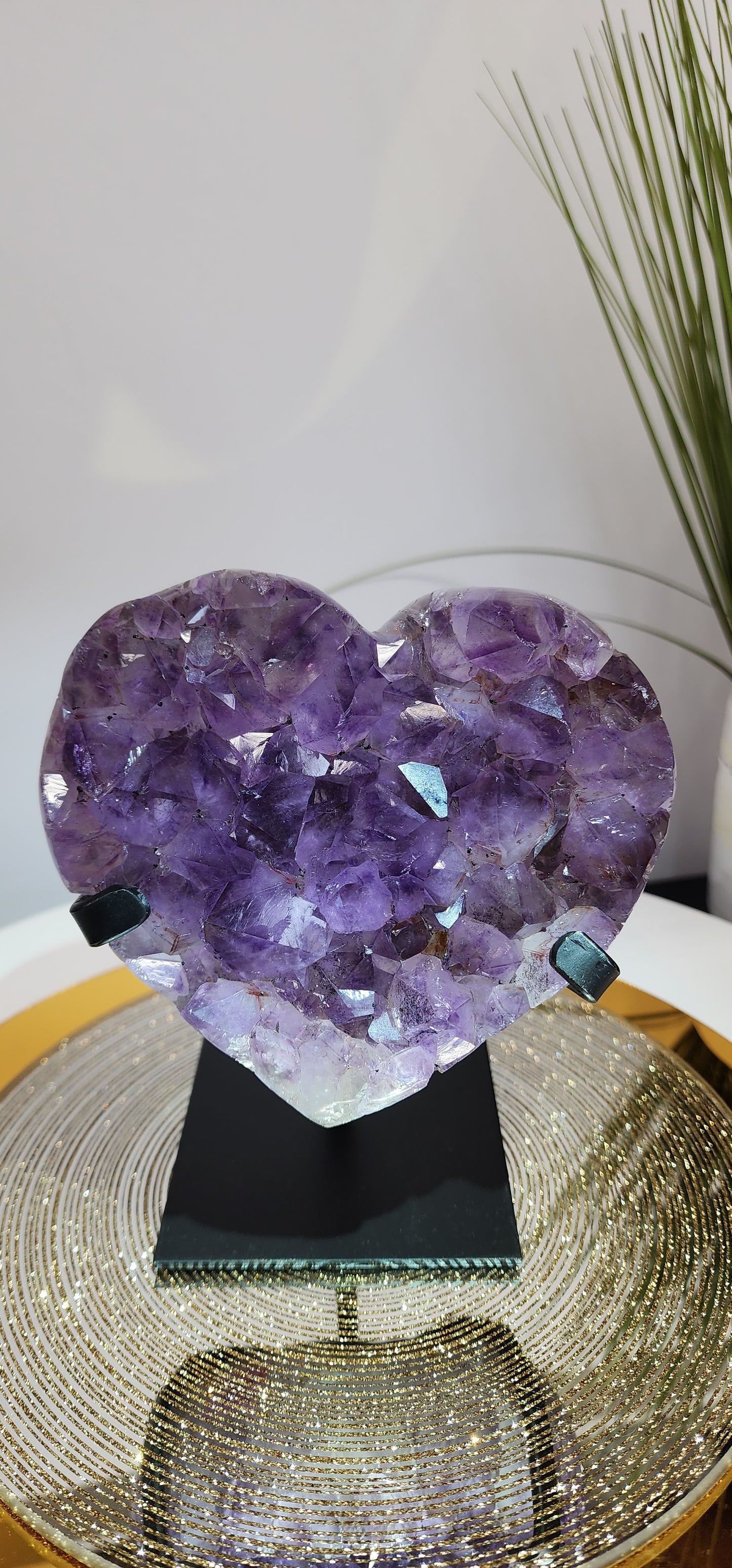 Chunky Amethyst Heart