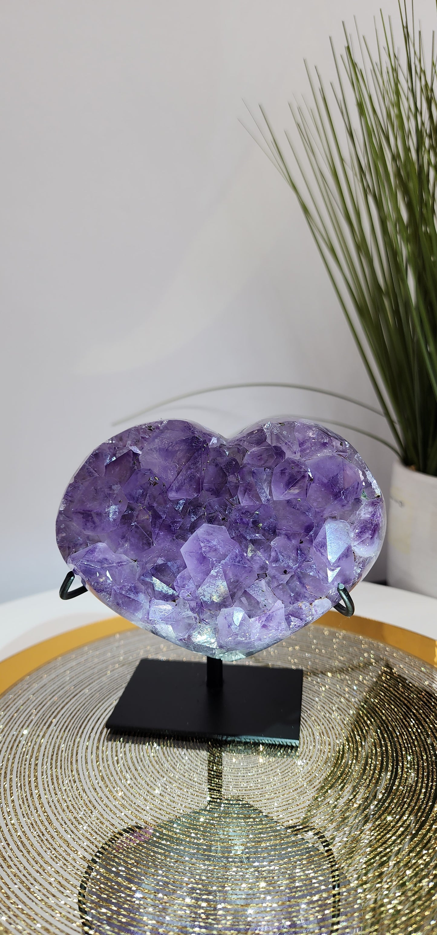Chunky Amethyst Heart