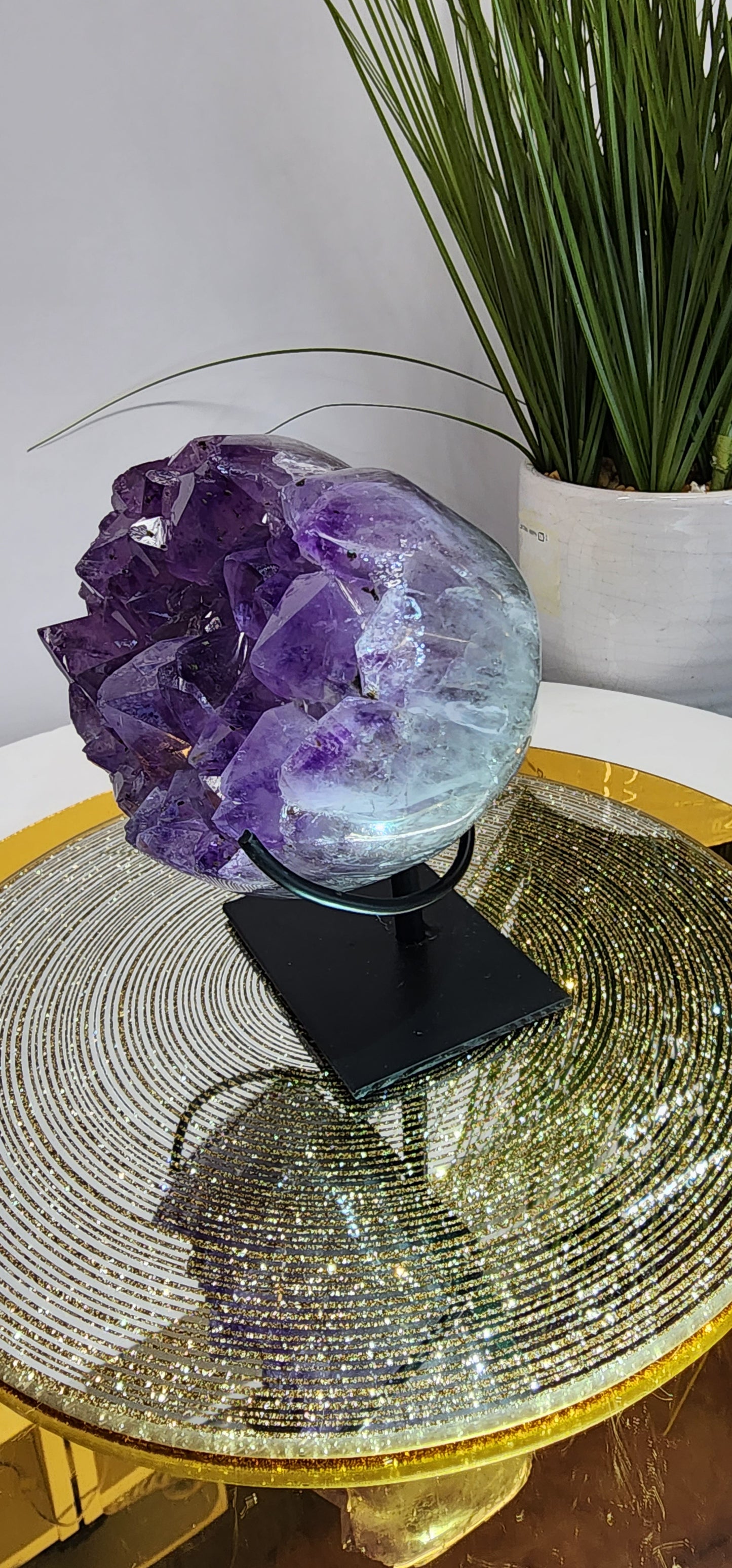 Chunky Amethyst Heart