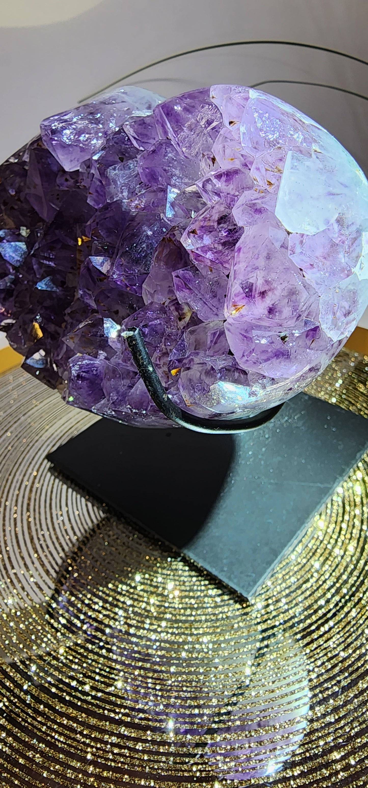 Chunky Amethyst Heart