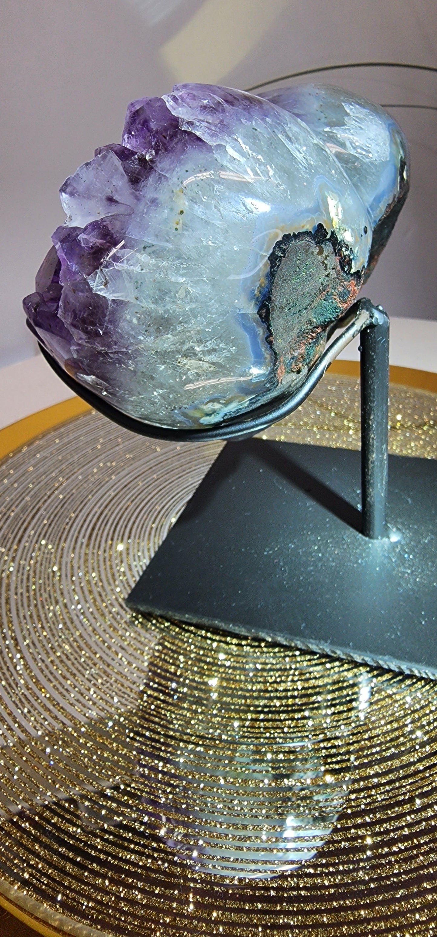 Chunky Amethyst Heart