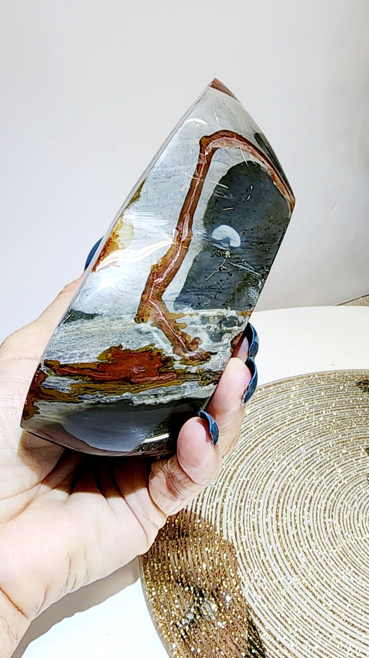 Polychrome Heart Shaped Bowl with Free Shipping