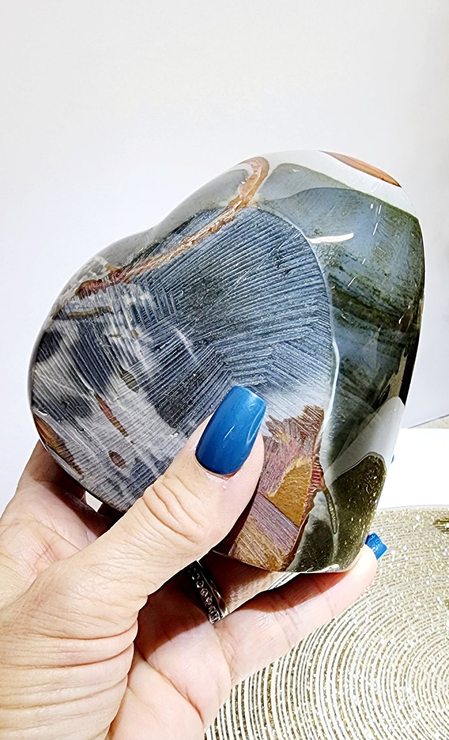 Polychrome Heart Shaped Bowl with Free Shipping