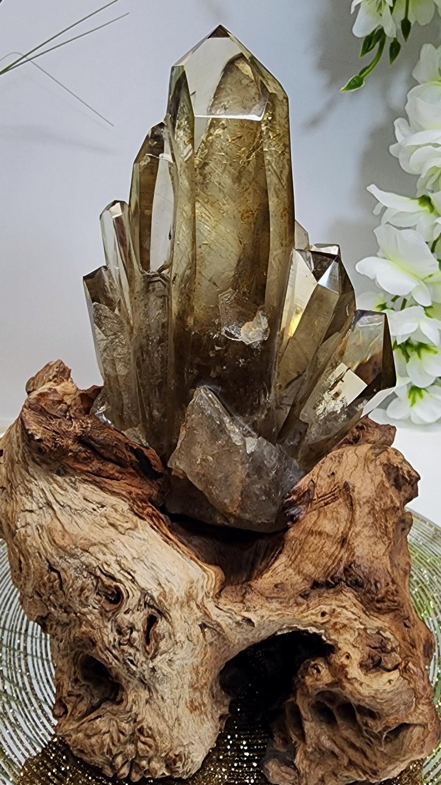 Large Natural Citrine Cluster from Brazil