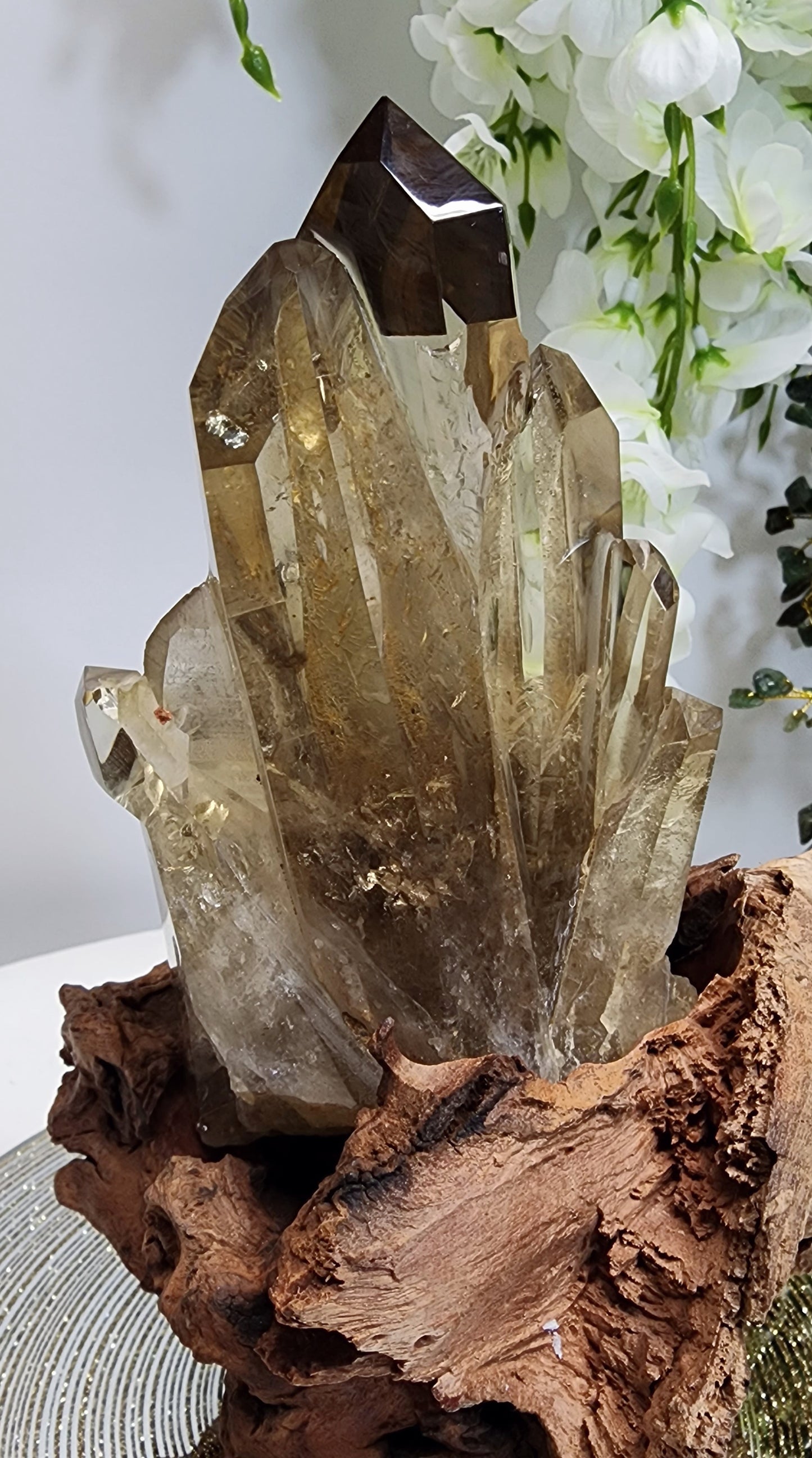 Large Natural Citrine Cluster from Brazil