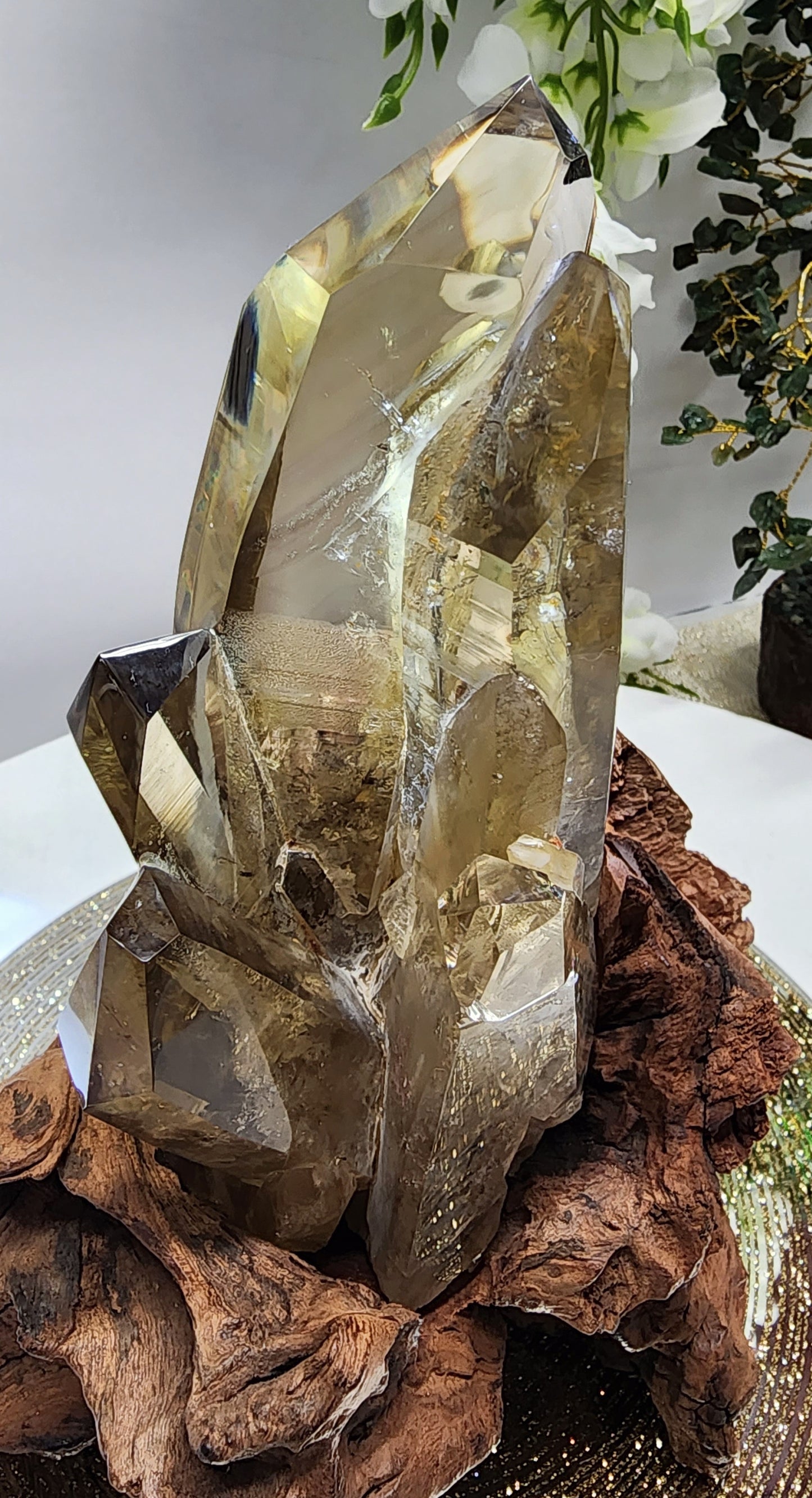 Large Natural Citrine Cluster from Brazil