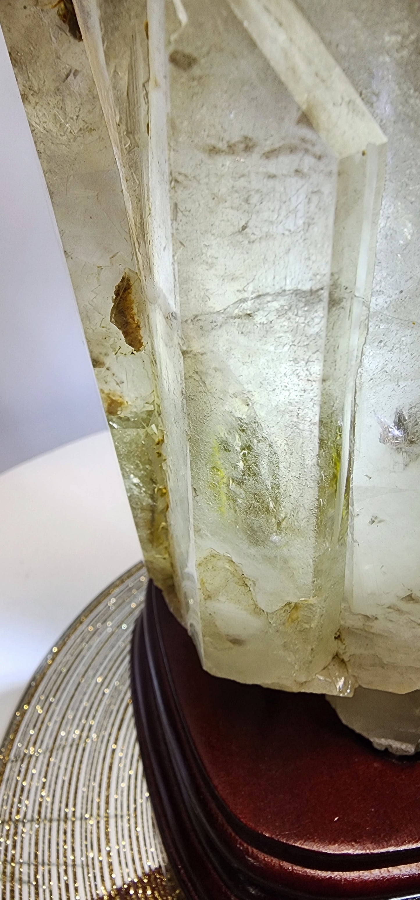 Large Smoky Citrine w/Garden, white phantom