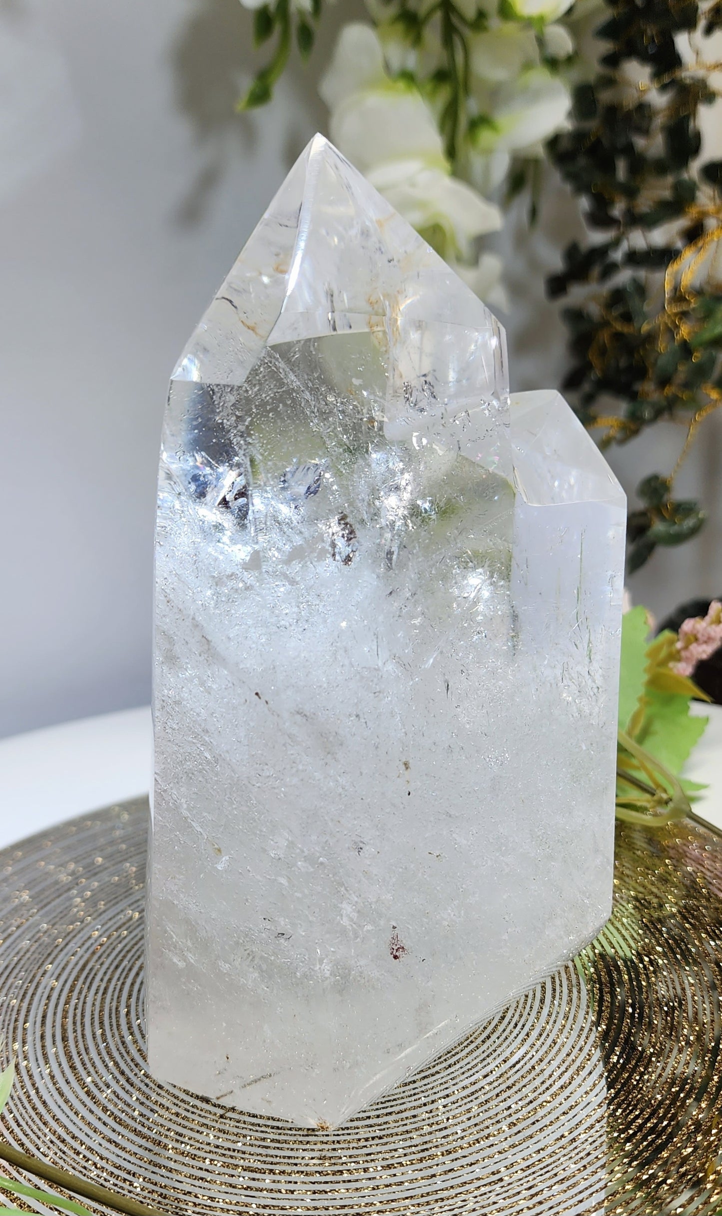 Double Point Clear Quartz from Brazil