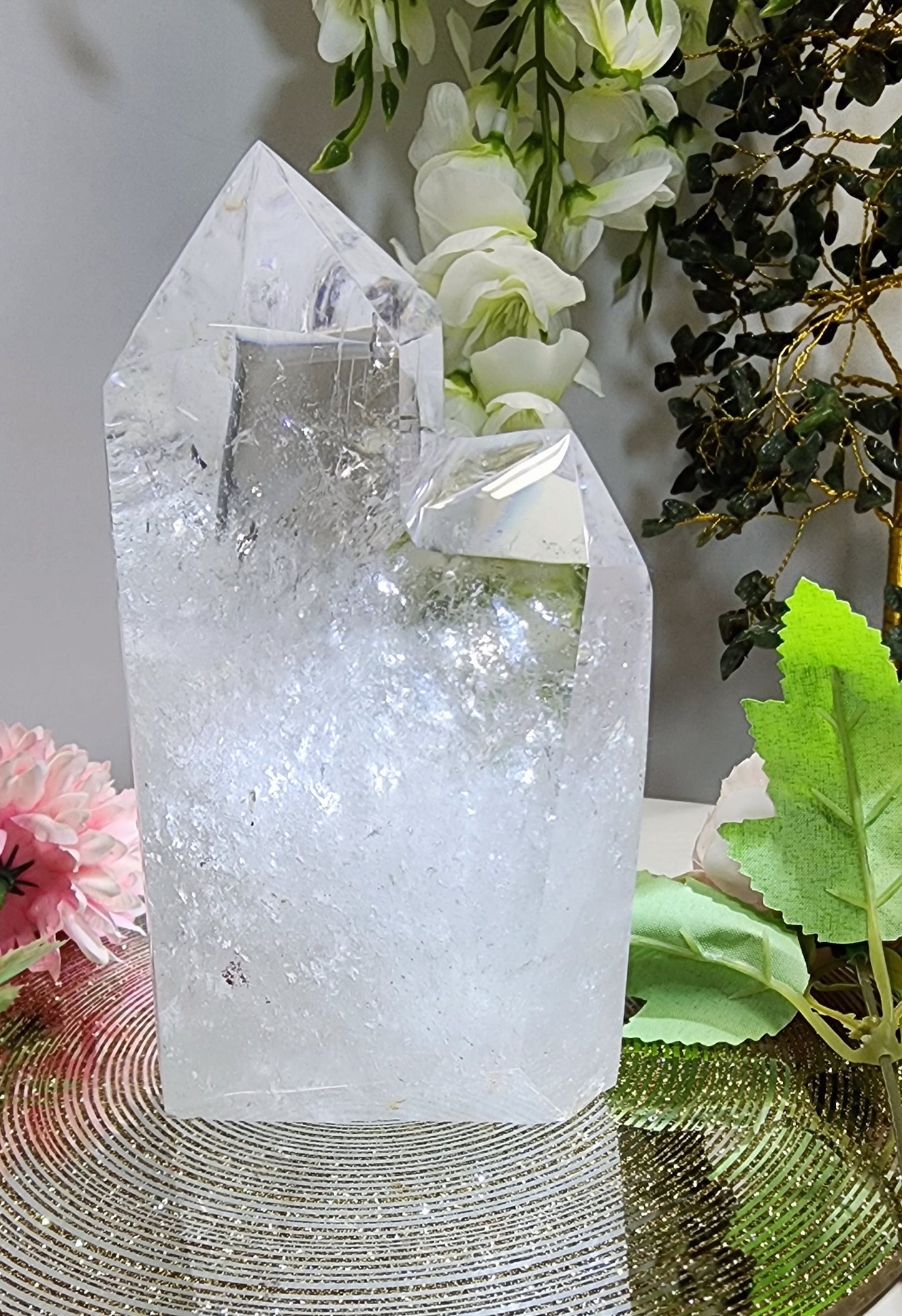 Double Point Clear Quartz from Brazil