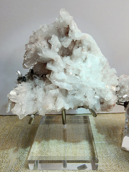 Large High Quality Pink Lemurian Quartz Cluster from Columbia
