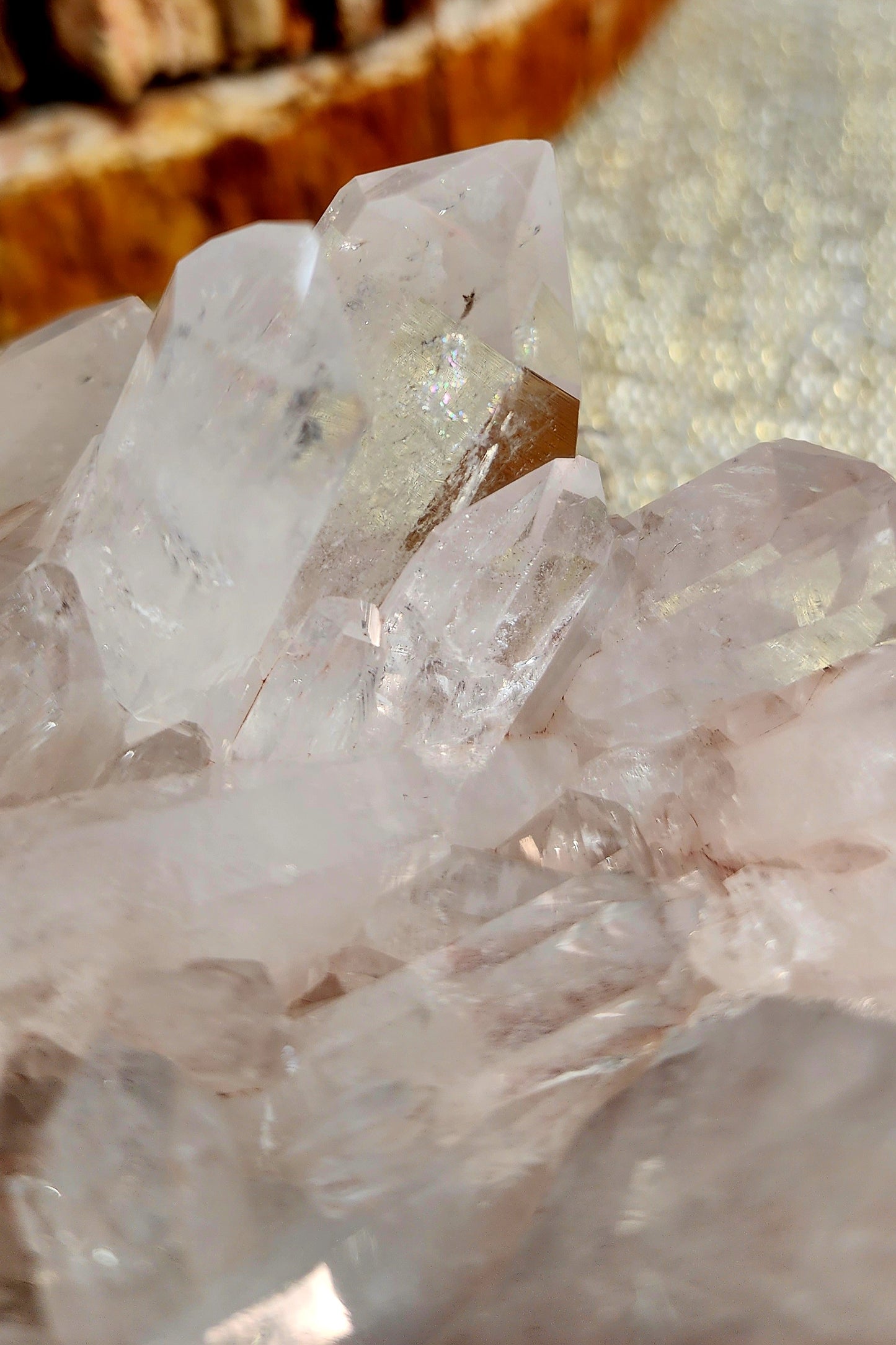 High Quality Pink Lemurian Quartz from Columbia