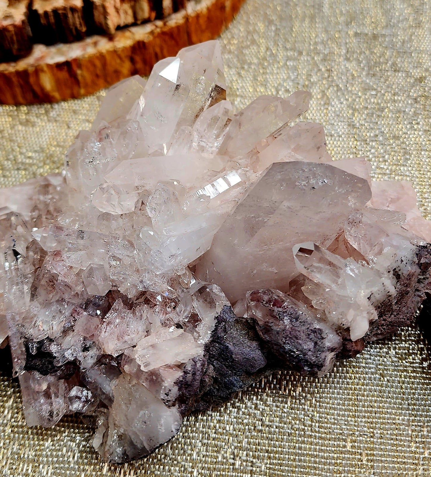 High Quality Pink Lemurian Quartz from Columbia